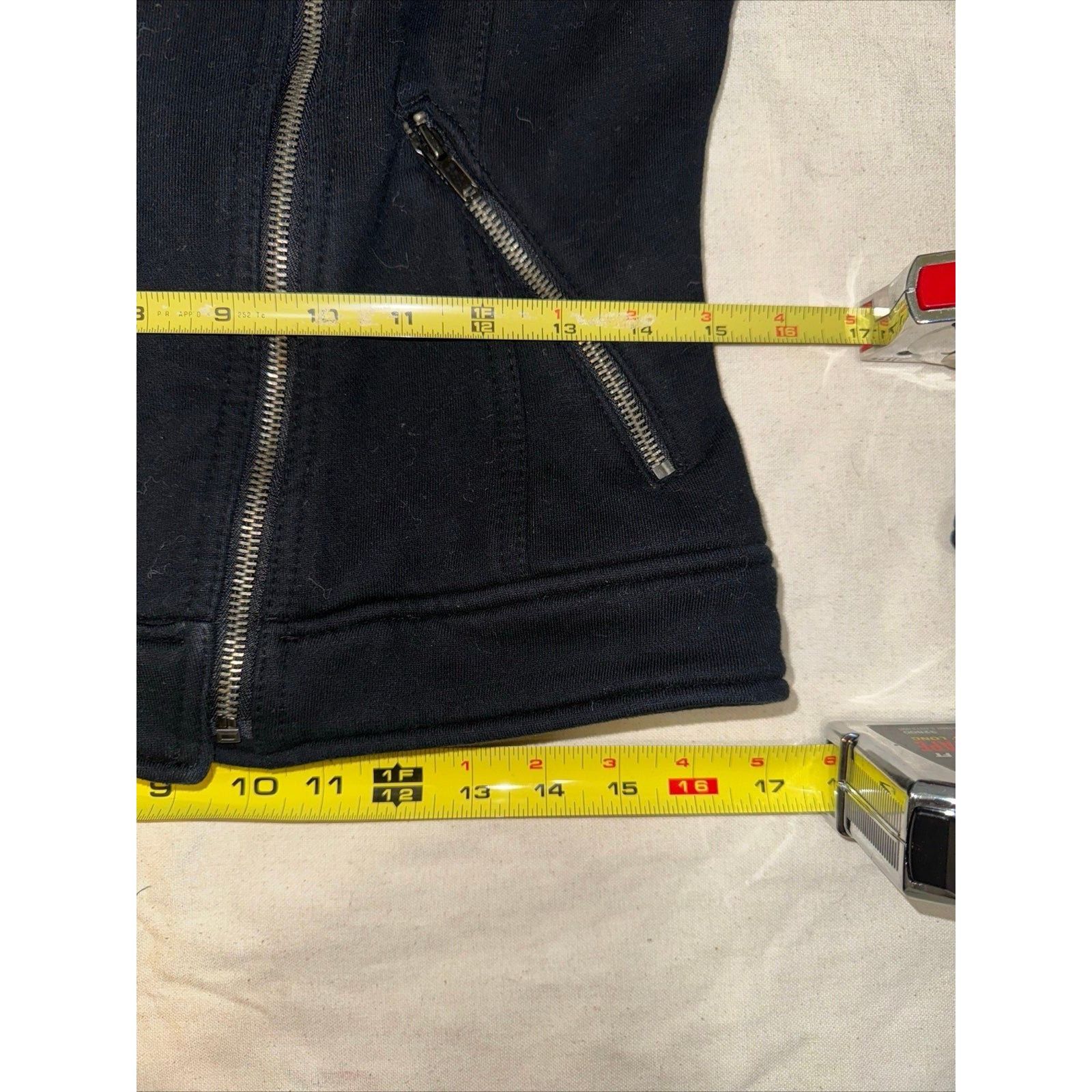 Gap Gap Womens Motorcycle Biker Jacket Black Asymmetric Zip Pock Size XS / US 0-2 / IT 36-38 - 8 Thumbnail
