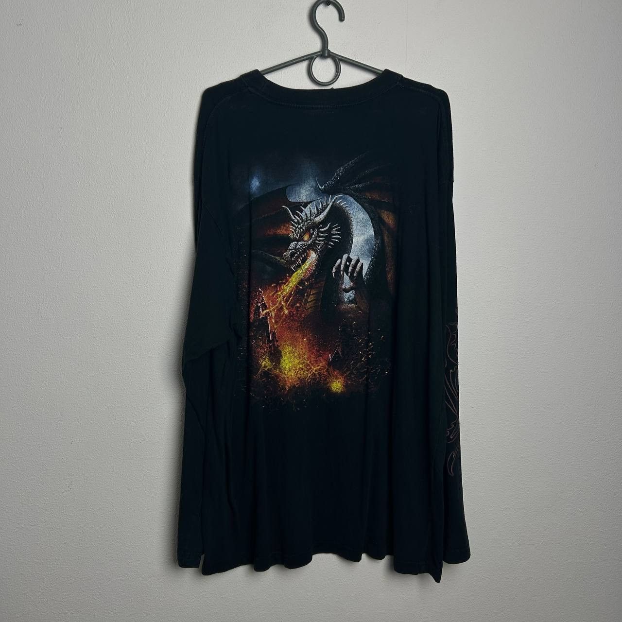 Vintage Vintage Spiral Big Dragon graphic logo 90s japan longsleeve Size US XXL / EU 58 / 5 - 10 Thumbnail