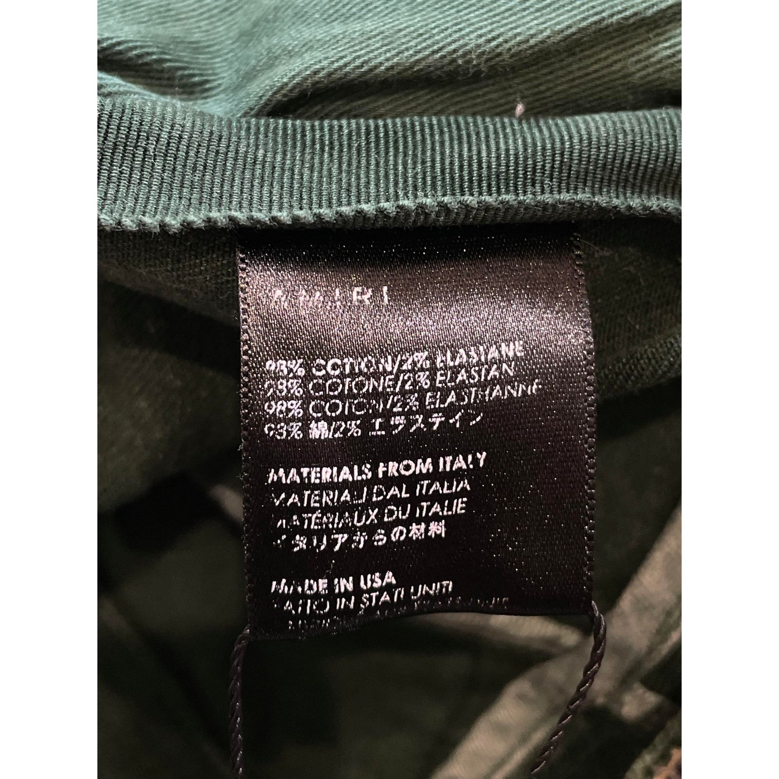 Amiri Amiri Stripe Green & White Jeans Size US 31 - 7 Thumbnail