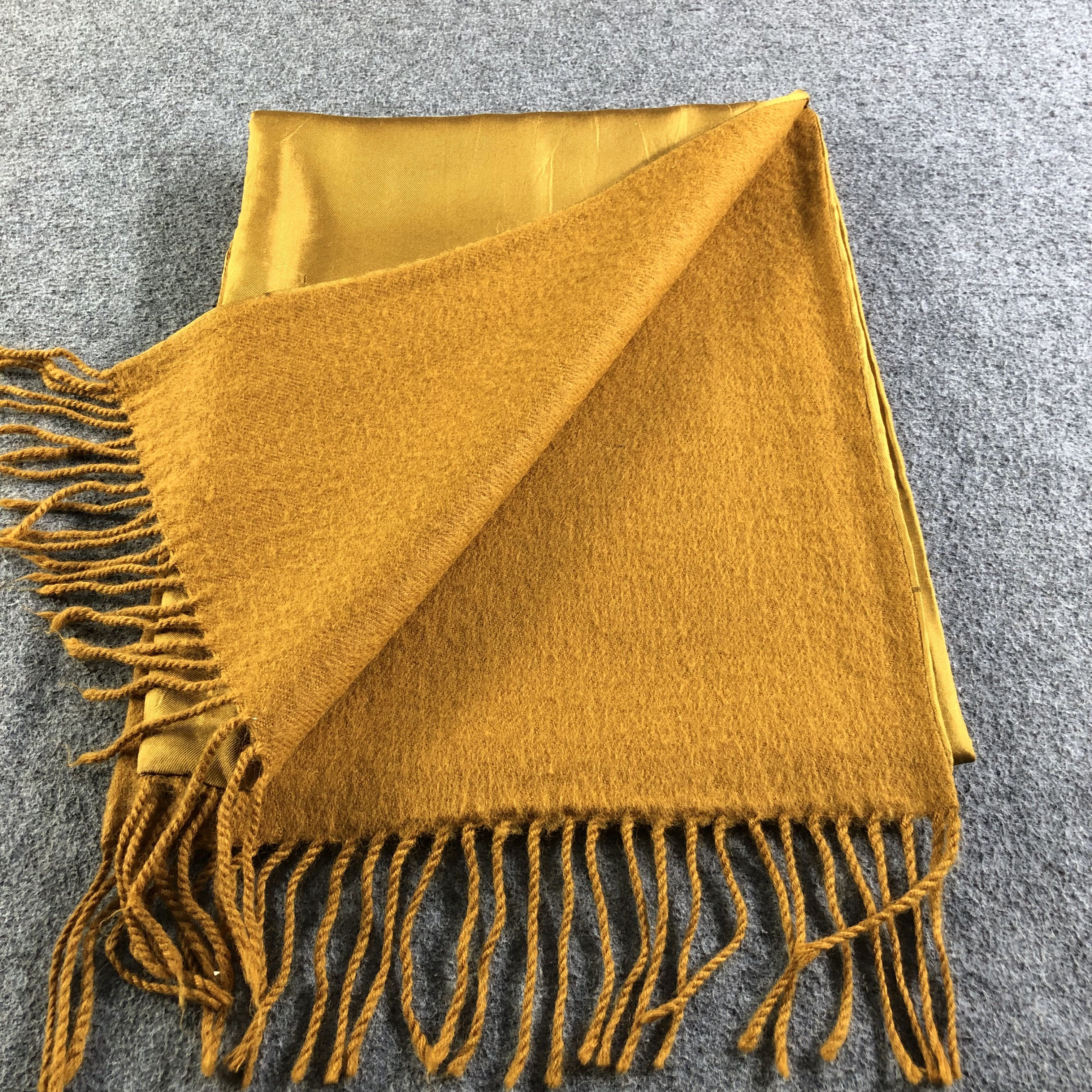 Lui di Lancetti Lancetti Silk/Wool Golden Scarf Muffler Neckwear V2141 Size ONE SIZE - 5 Thumbnail