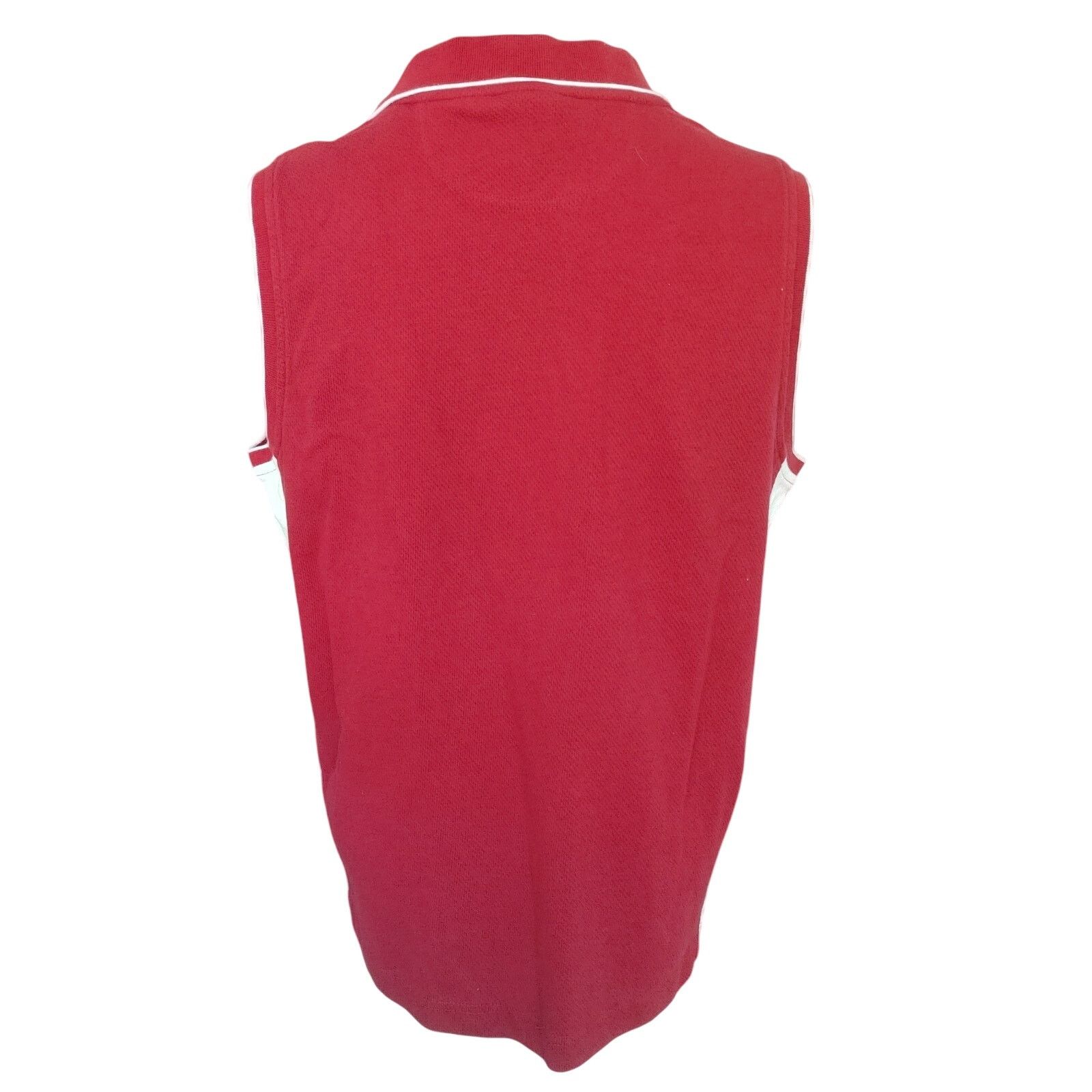 Other Team Starter Women's XL Red/White Sleeveless Golf Shirt Size XL / US 12-14 / IT 48-50 - 2 Thumbnail