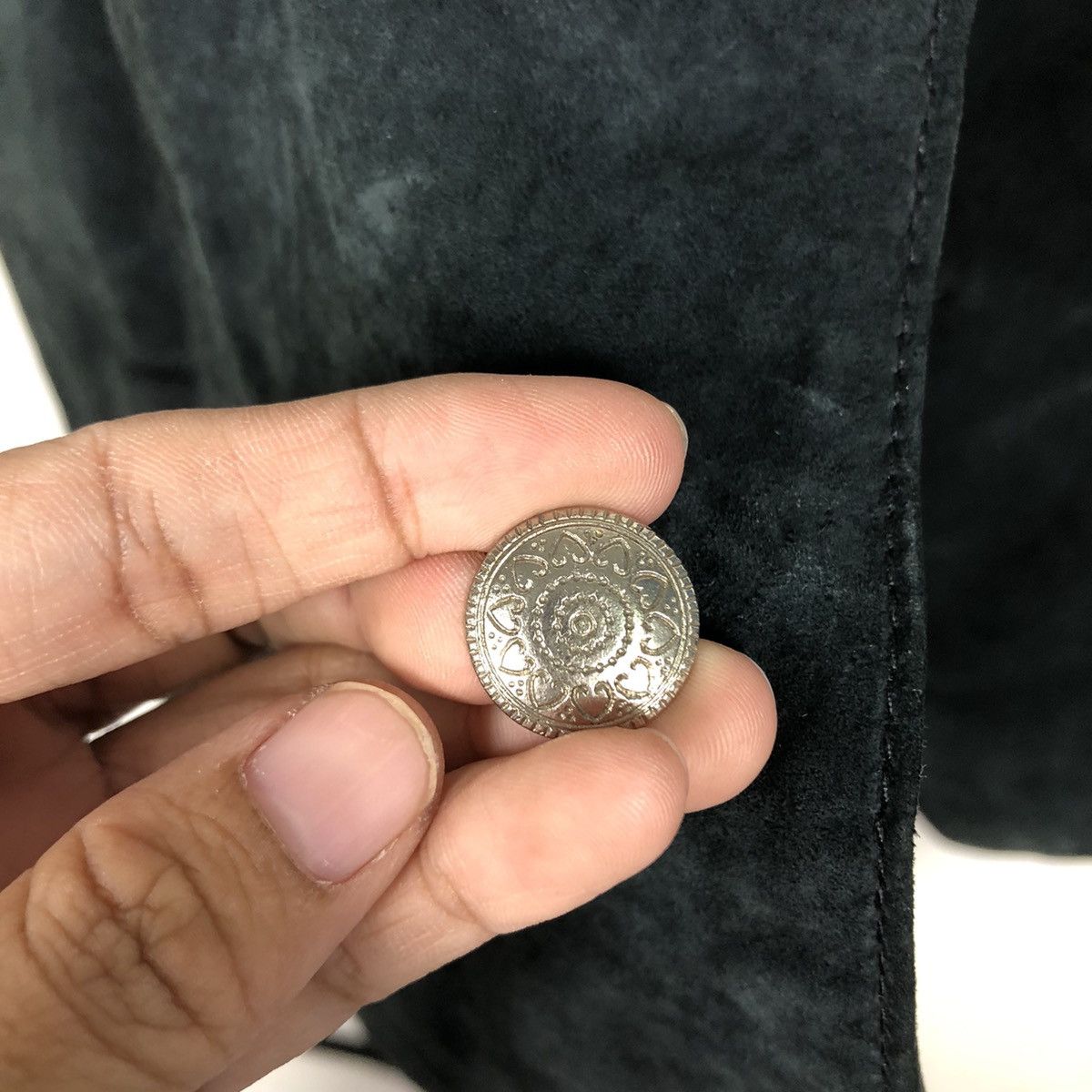 Genuine Leather 📌Vintage Leather Vest Biker Gumuintl Union Made Size US L / EU 52-54 / 3 - 16 Thumbnail