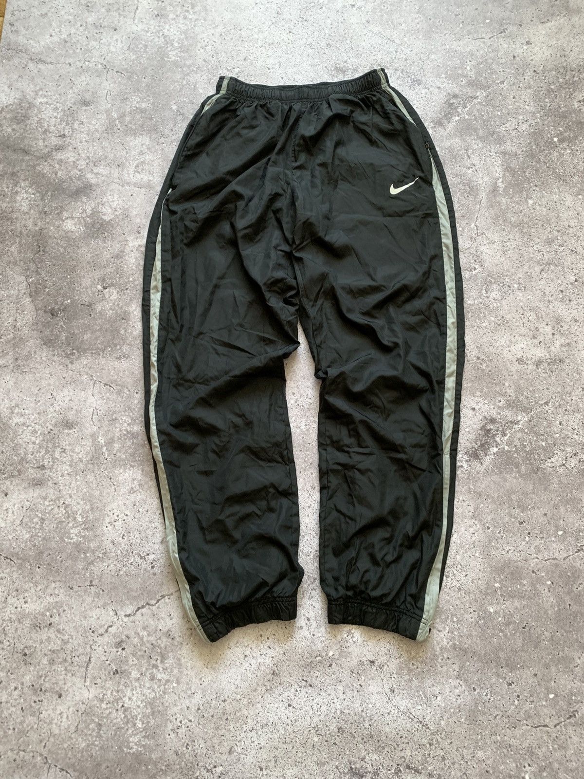 Nike 🔥VINTAGE NIKE TRACK PANTS DRILL SWEATPANTS Size US 32 / EU 48 - 3 Thumbnail