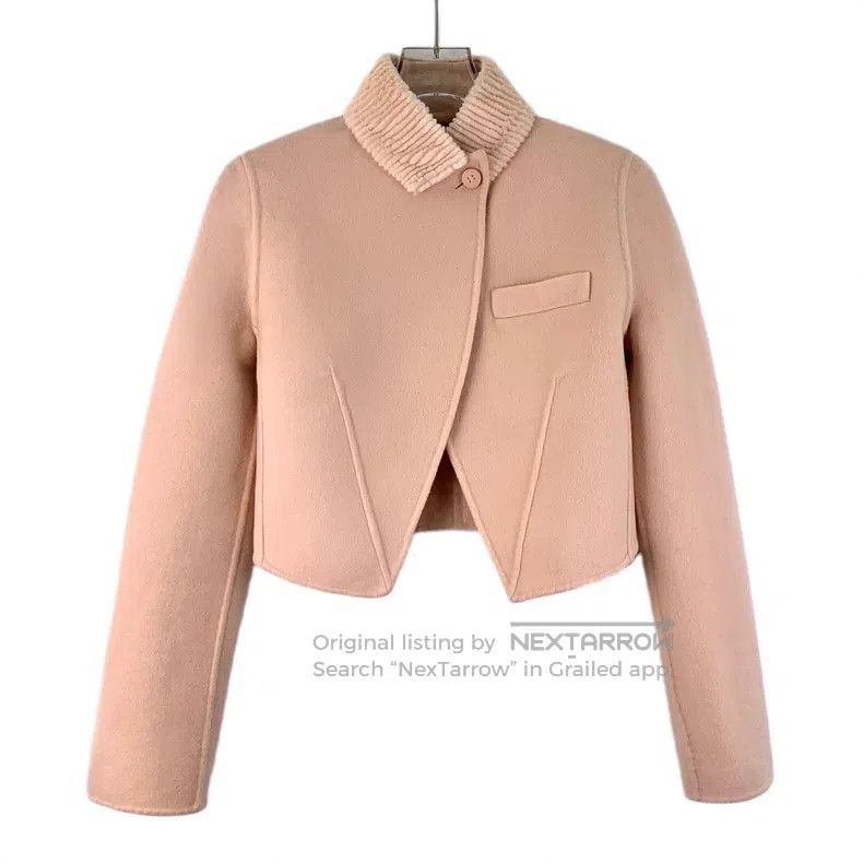 Fendi Fendi 22 Model Blush Pink Lining Logo Monogram Printed Woo Size XS / US 0-2 / IT 36-38 - 1 Thumbnail