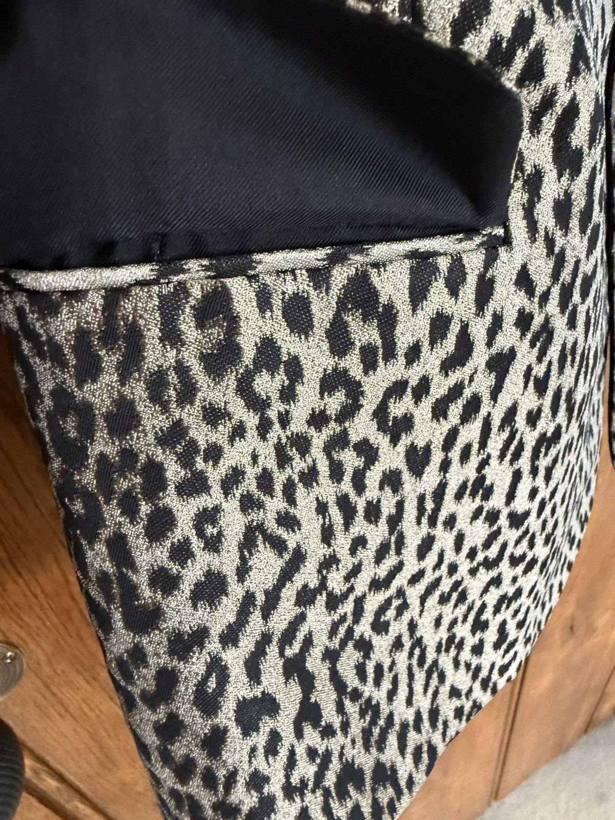 Hedi Slimane × Saint Laurent Paris SS14 Saint Laurent Babycat Le Smoking tuxedo jacket Hedi Size 36R - 10 Thumbnail