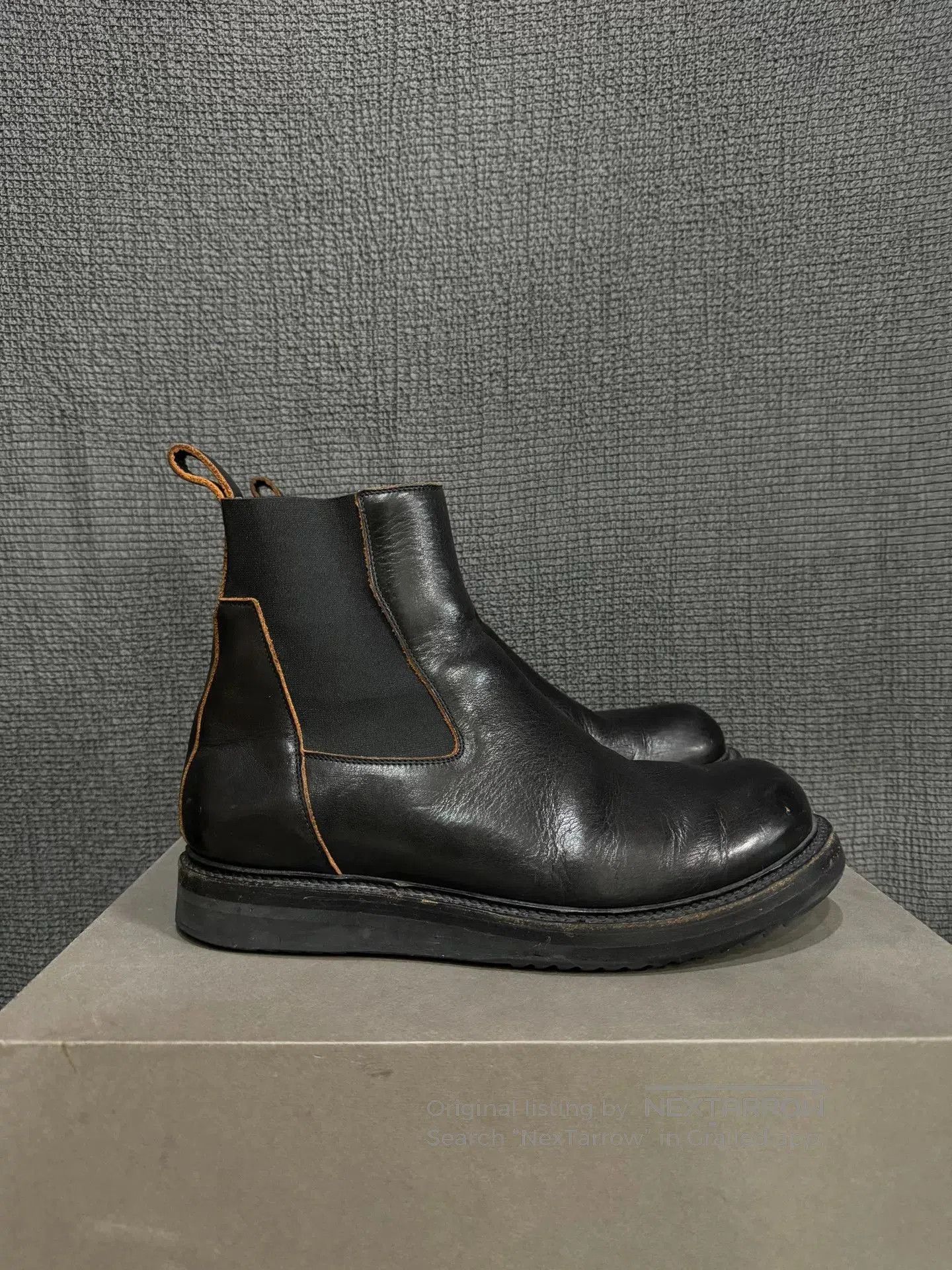 Rick Owens rick owens black leather chelsea boots. Size US 10 / EU 43 - 7 Thumbnail