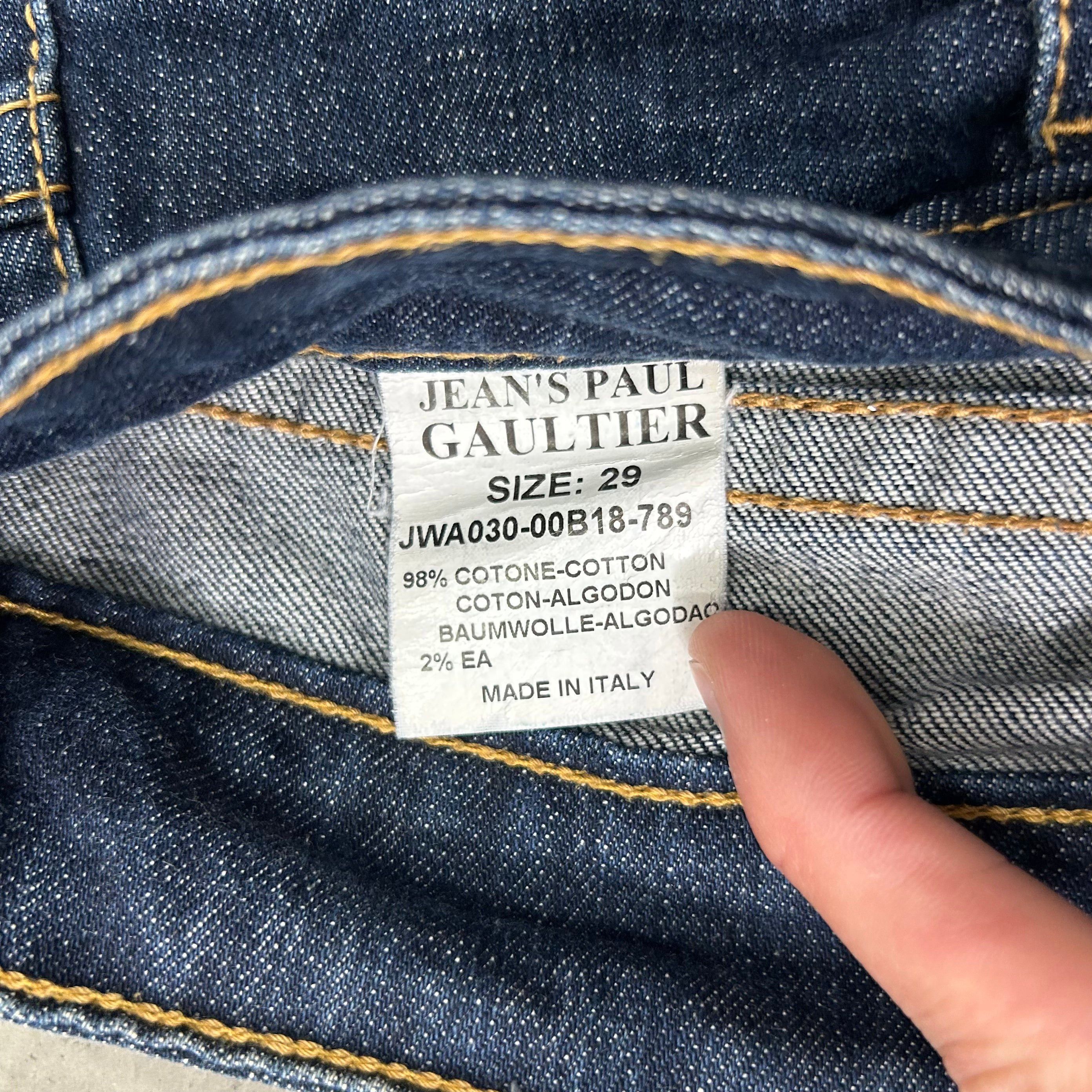Jean Paul Gaultier Jean Paul Gaultier Graphic Blue Denim Jeans Size US 29 - 7 Thumbnail