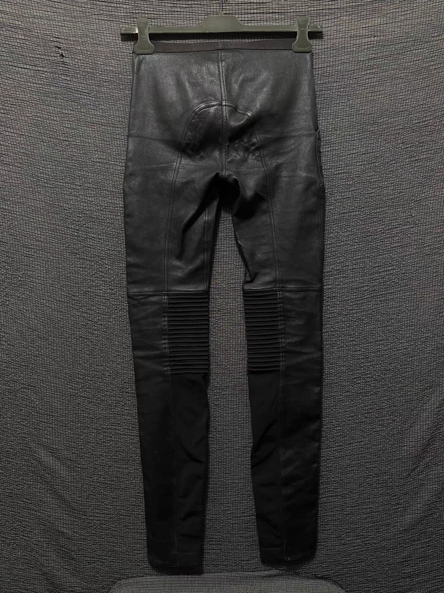 Rick Owens Rick Owens 14FW mainline runway moto leather pants. Size US 40 / EU 56 - 2 Thumbnail