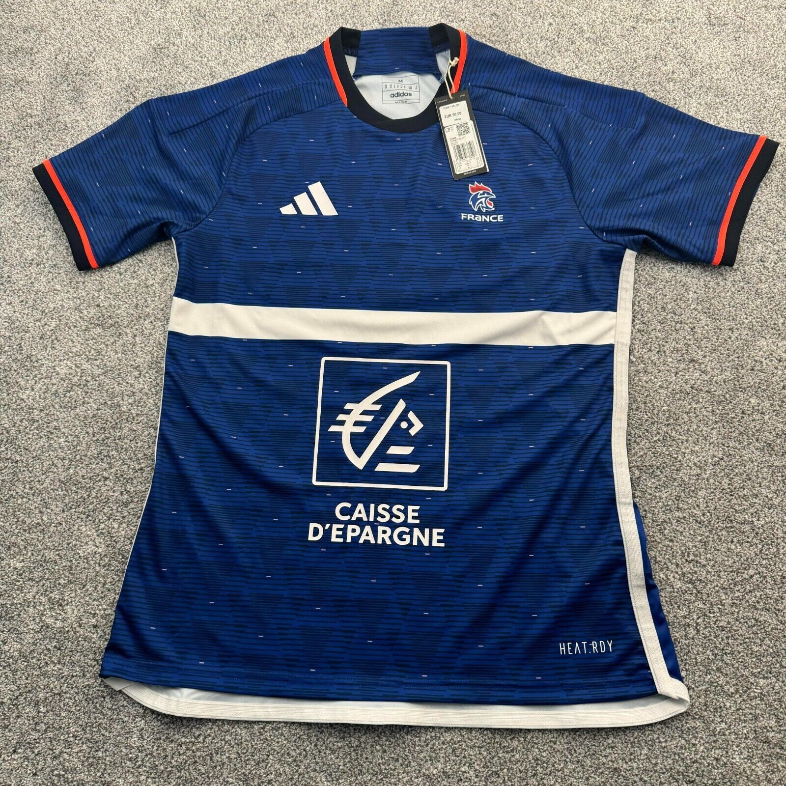 Adidas Adidas Jersey Mens M France Heat Ready Football Soccer Size US M / EU 48-50 / 2 - 1 Thumbnail