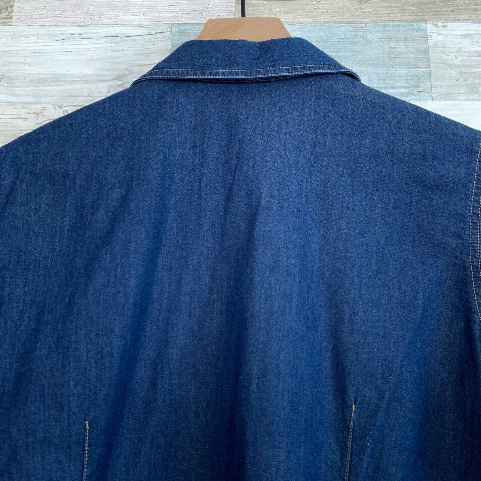 Other Liz Claiborne Western Denim Shirt Blue Prairie Womens M Size M / US 6-8 / IT 42-44 - 5 Thumbnail