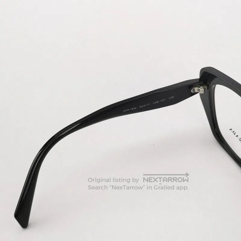 Prada Prada Black Logo Frame Glasses. Size ONE SIZE - 6 Thumbnail