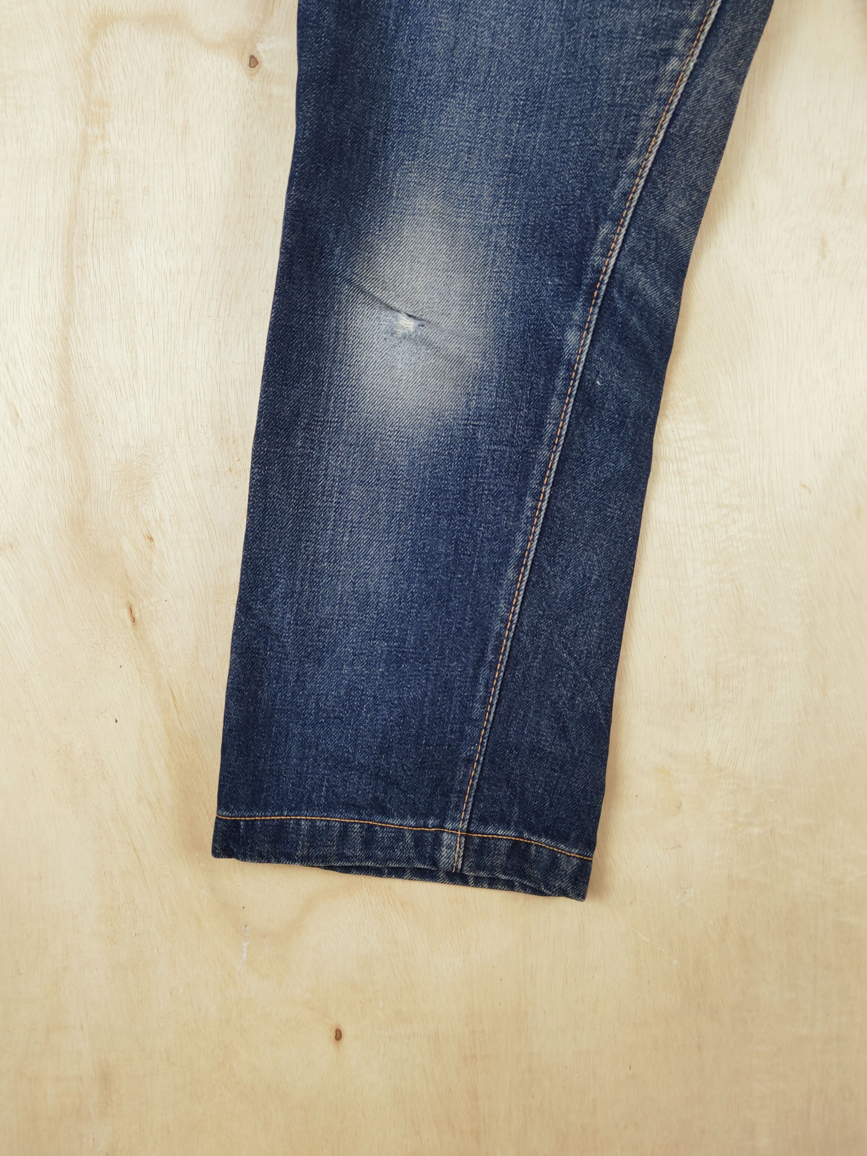 Vintage Bobson vintage Dark Blue Distressed Ripped Jeans #S2675 Size US 33 - 4 Thumbnail