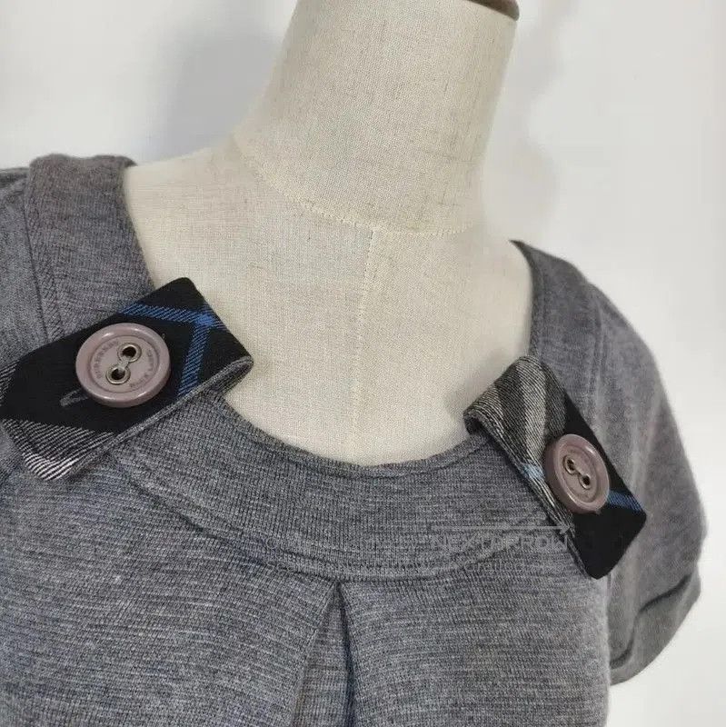 Burberry Burberry Gray Wool Dress for Women. Size M / US 6-8 / IT 42-44 - 3 Thumbnail