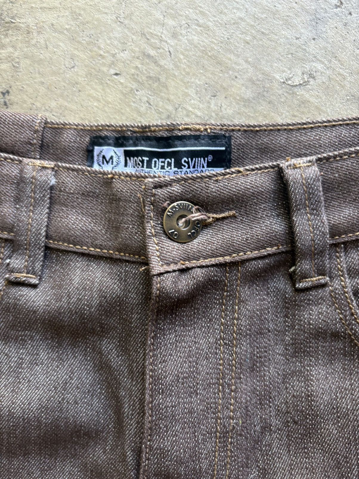 Other Most Ofcl Sviin Authentic Standard Brown denim jeans Size US 36 / EU 52 - 5 Thumbnail