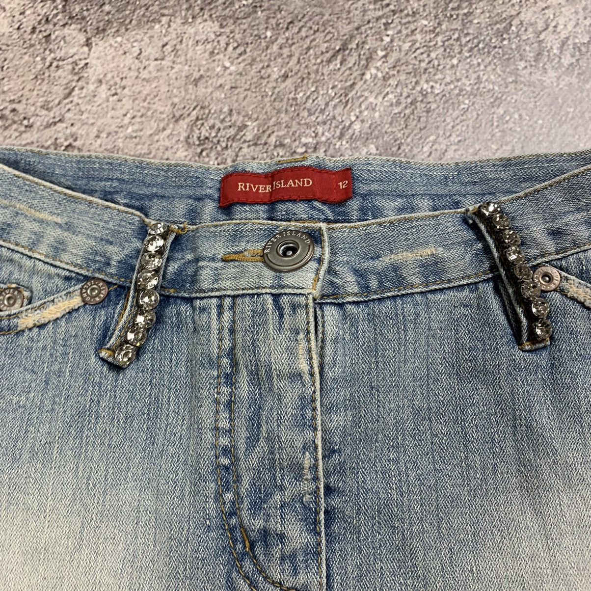 Vintage Y2K Vintage Distressed Mini Skirt Thrashed Streetwear 29 Size 29" - 3 Thumbnail
