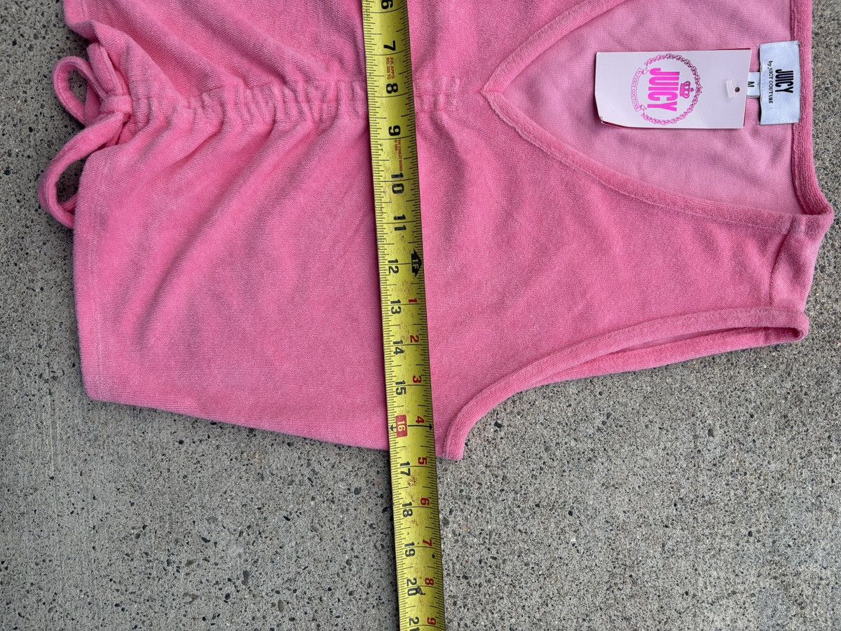 Juicy Couture × Juicy Couture Jeans × Vintage Vintage Y2K Juicy Couture Pink Cropped Terry Cloth Top Sz. M Size M / US 6-8 / IT 42-44 - 5 Thumbnail