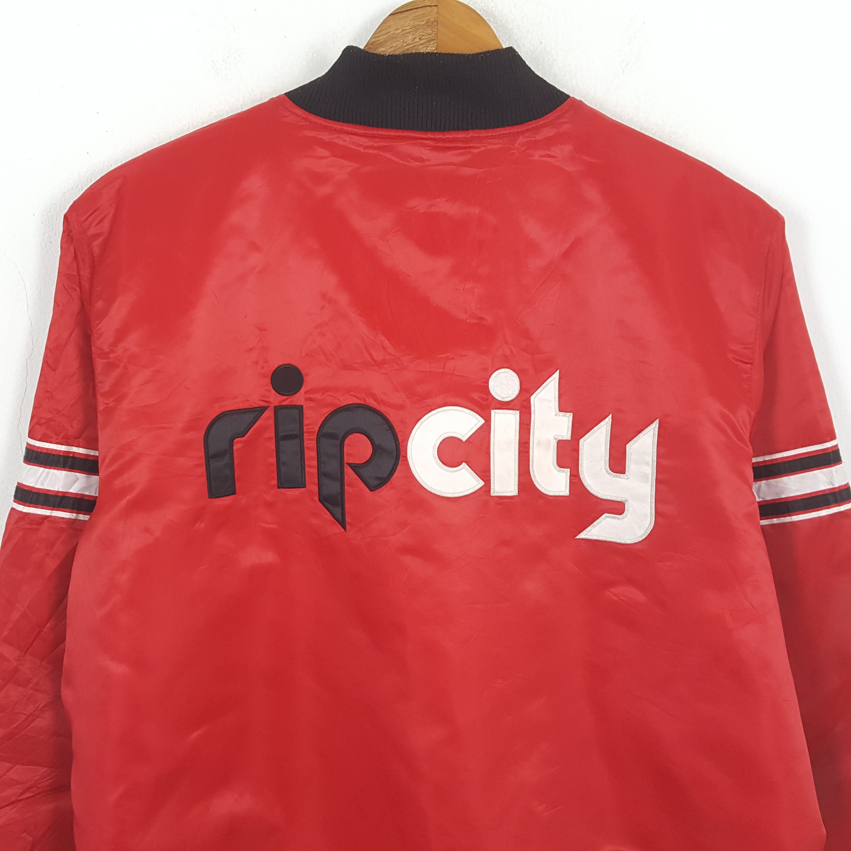 NBA × Vintage Vintage RIP CITY STARTER American Basketball Team Jacket Size US XXL / EU 58 / 5 - 2 Thumbnail