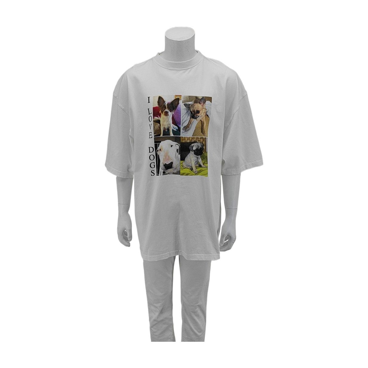 Balenciaga Balenciaga I Love Dogs Graphic T-Shirt Size M Size US M / EU 48-50 / 2 - 1 Thumbnail
