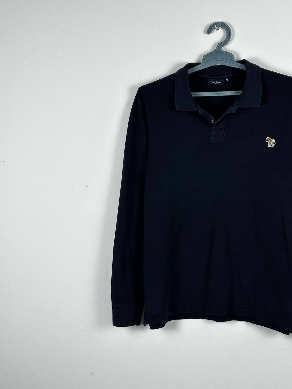 Designer × Paul Smith Paul Smith Long Sleeve Navy Zebra Logo Polo Shirt Size US M / EU 48-50 / 2 - 2 Thumbnail