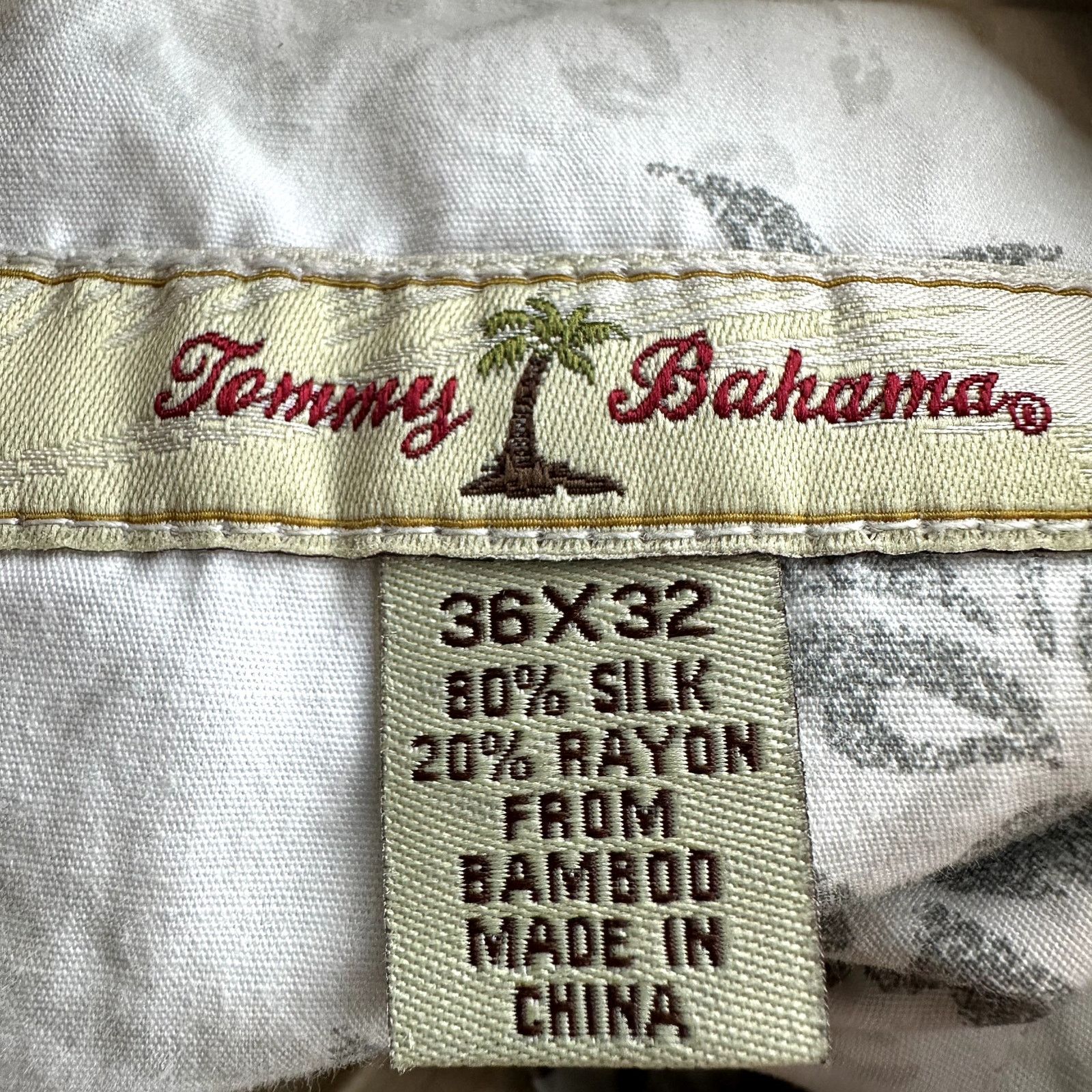 Tommy Bahama Silk Pleated Dress Pants Pockets Khaki 36x32