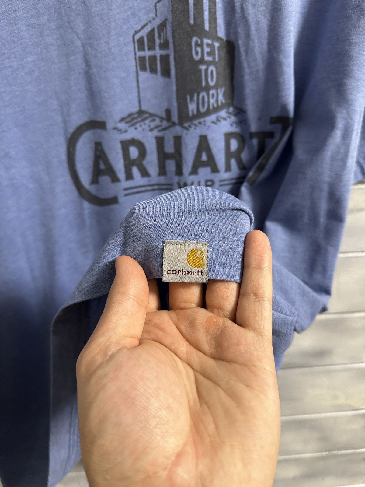 Carhartt Rare Vintage T-Shirt Carhartt WIP Get To Work. Size US XL / EU 56 / 4 - 3 Thumbnail