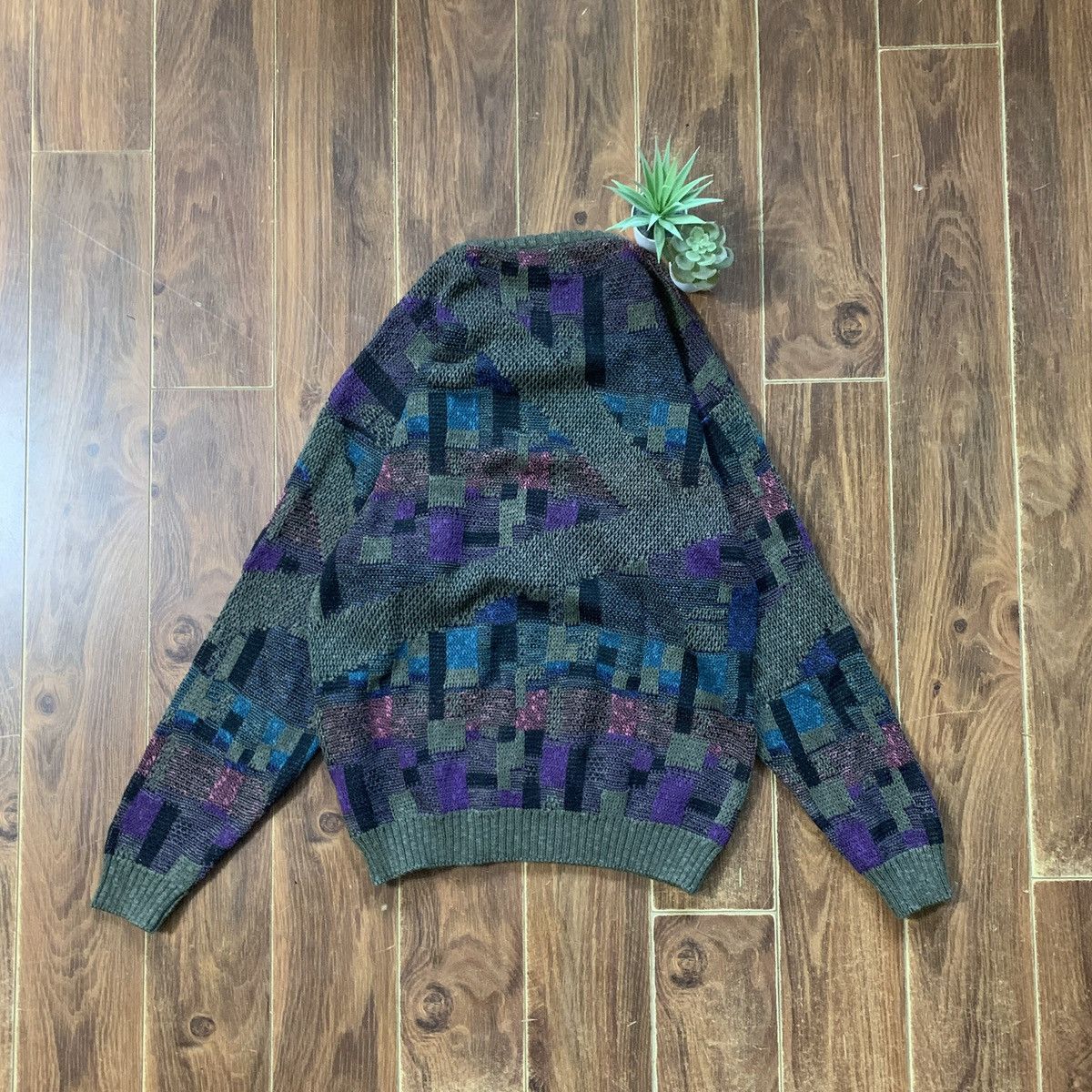 Pronto Uomo × Vintage Pronto Uomo Graphic Knit Sweater Size US M / EU 48-50 / 2 - 3 Thumbnail