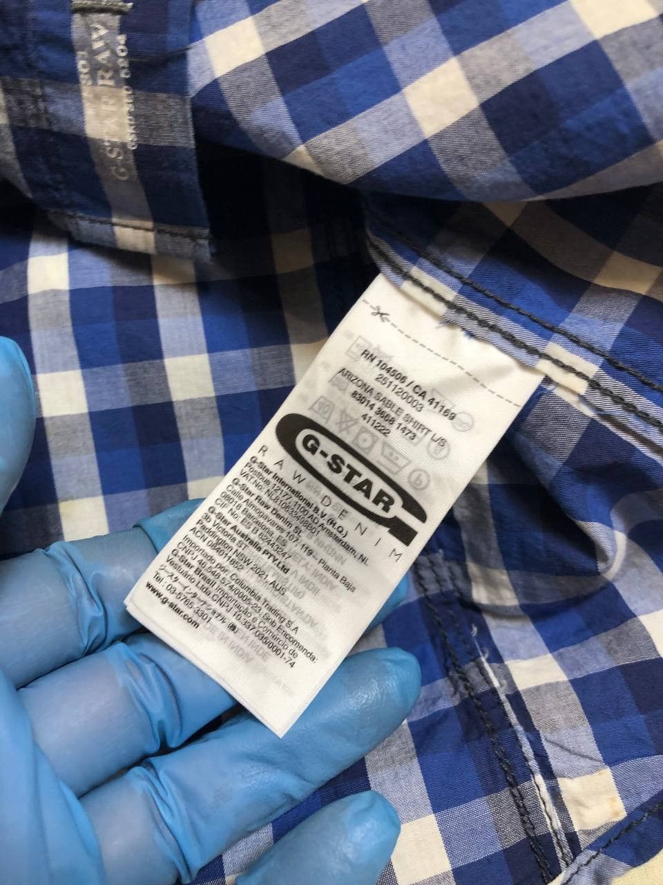 G-Star Vintage G-Star Checkered Button Up Shirt Size US L / EU 52-54 / 3 - 3 Thumbnail