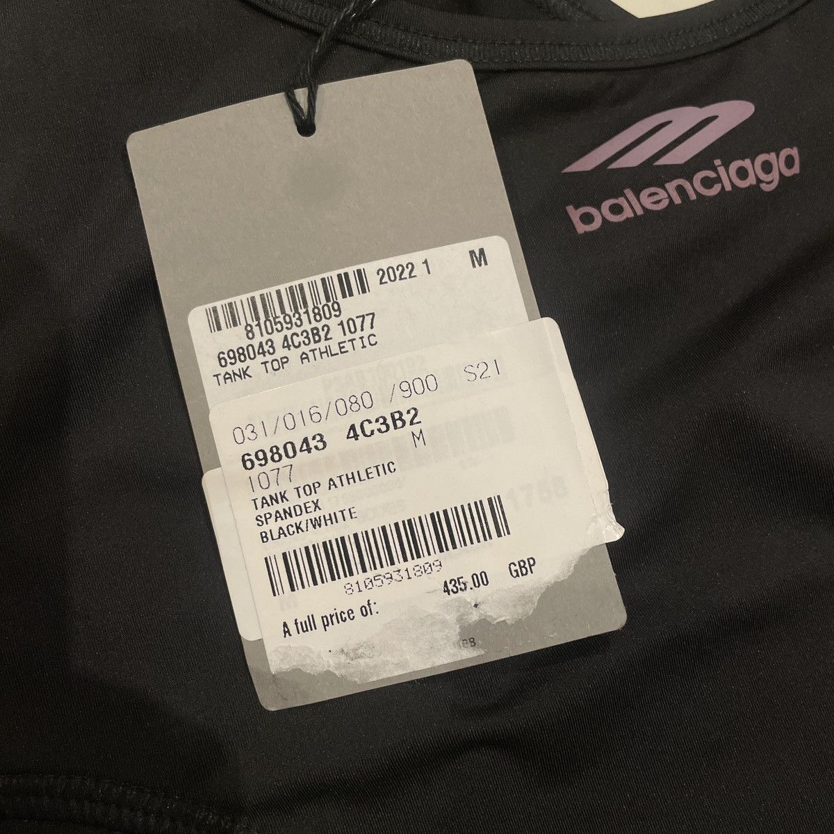 Balenciaga Balenciaga Athletic Tank Top Size M / US 6-8 / IT 42-44 - 4 Thumbnail