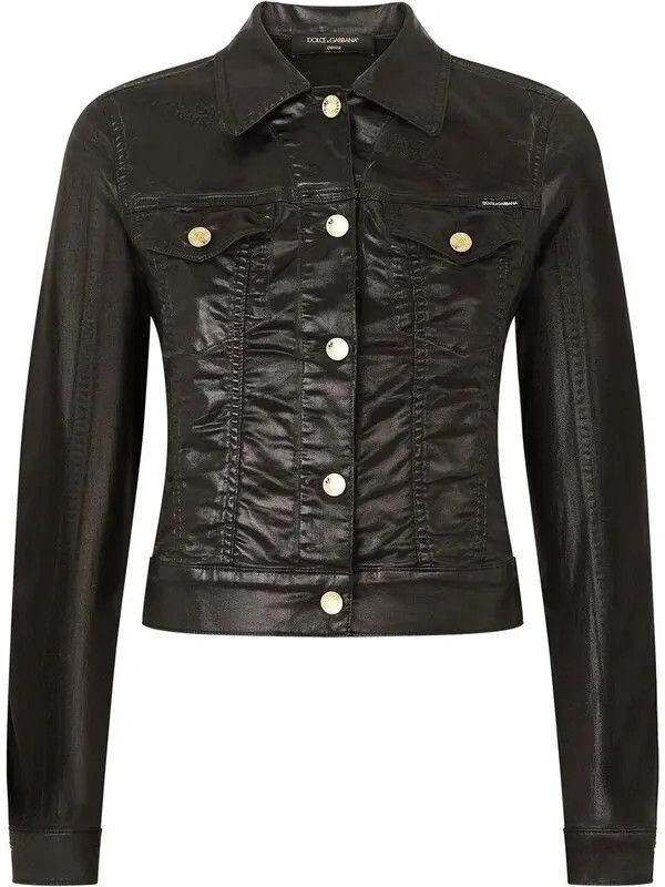 Dolce & Gabbana o1y0825 Denim Jacket in Black Size S / US 4 / IT 40 - 1 Thumbnail
