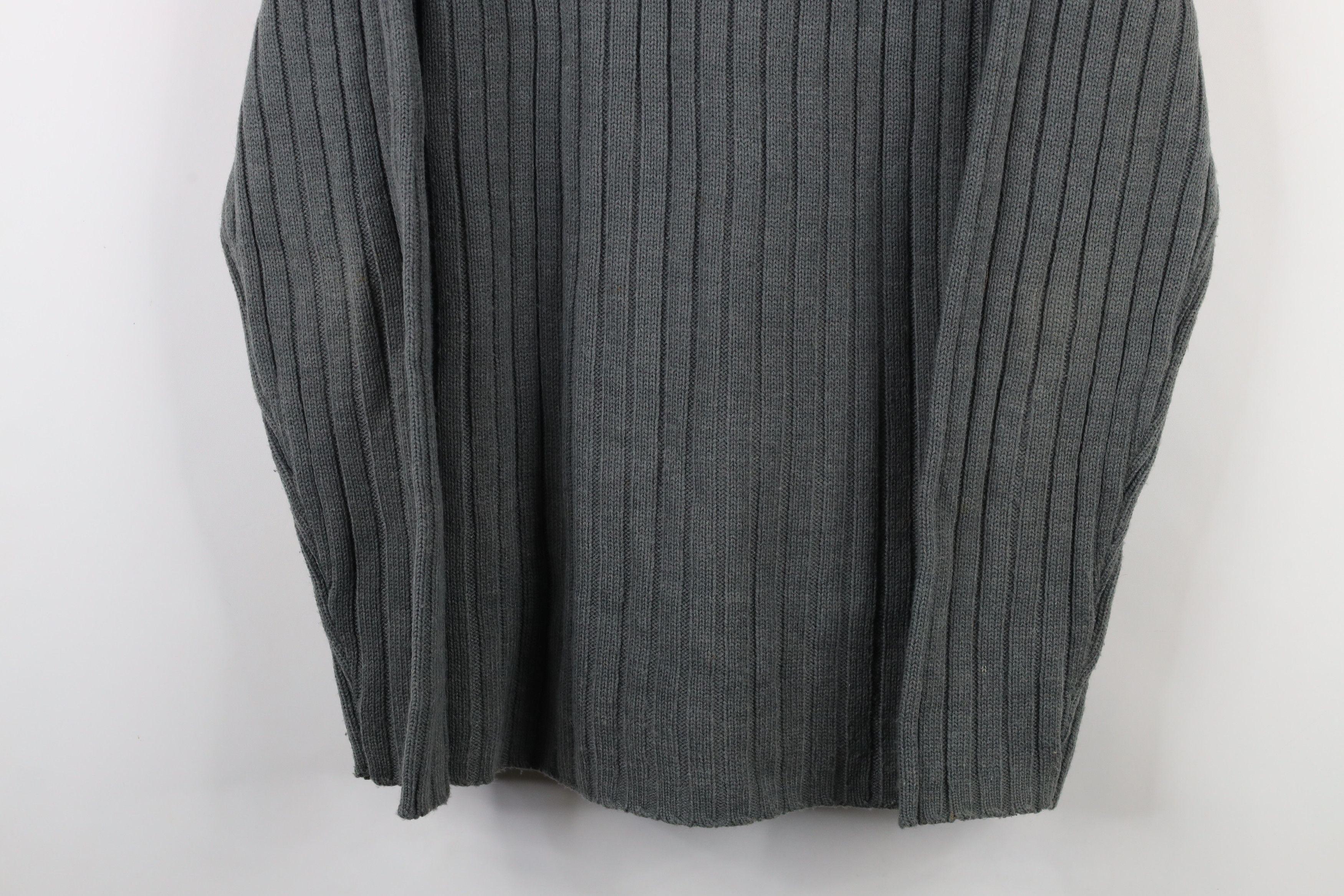 Aeropostale × Vintage Vintage 90s Y2K Aeropostale Chunky Ribbed Knit Sweater Gray Size US XL / EU 56 / 4 - 3 Thumbnail