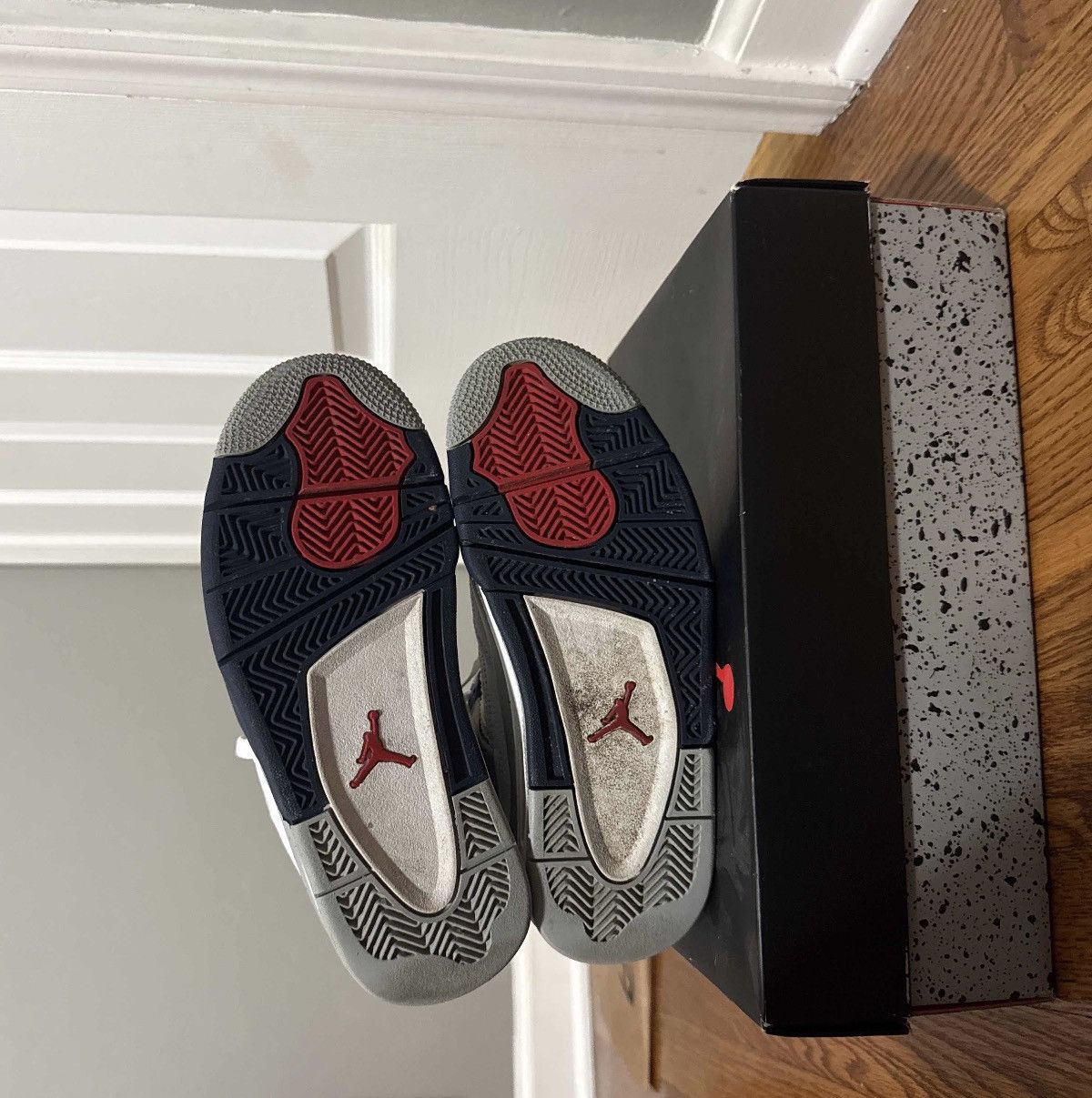 Nike Nike Air Jordan 4 Retro Midnight Navy Size US 6 / IT 36 - 4 Thumbnail