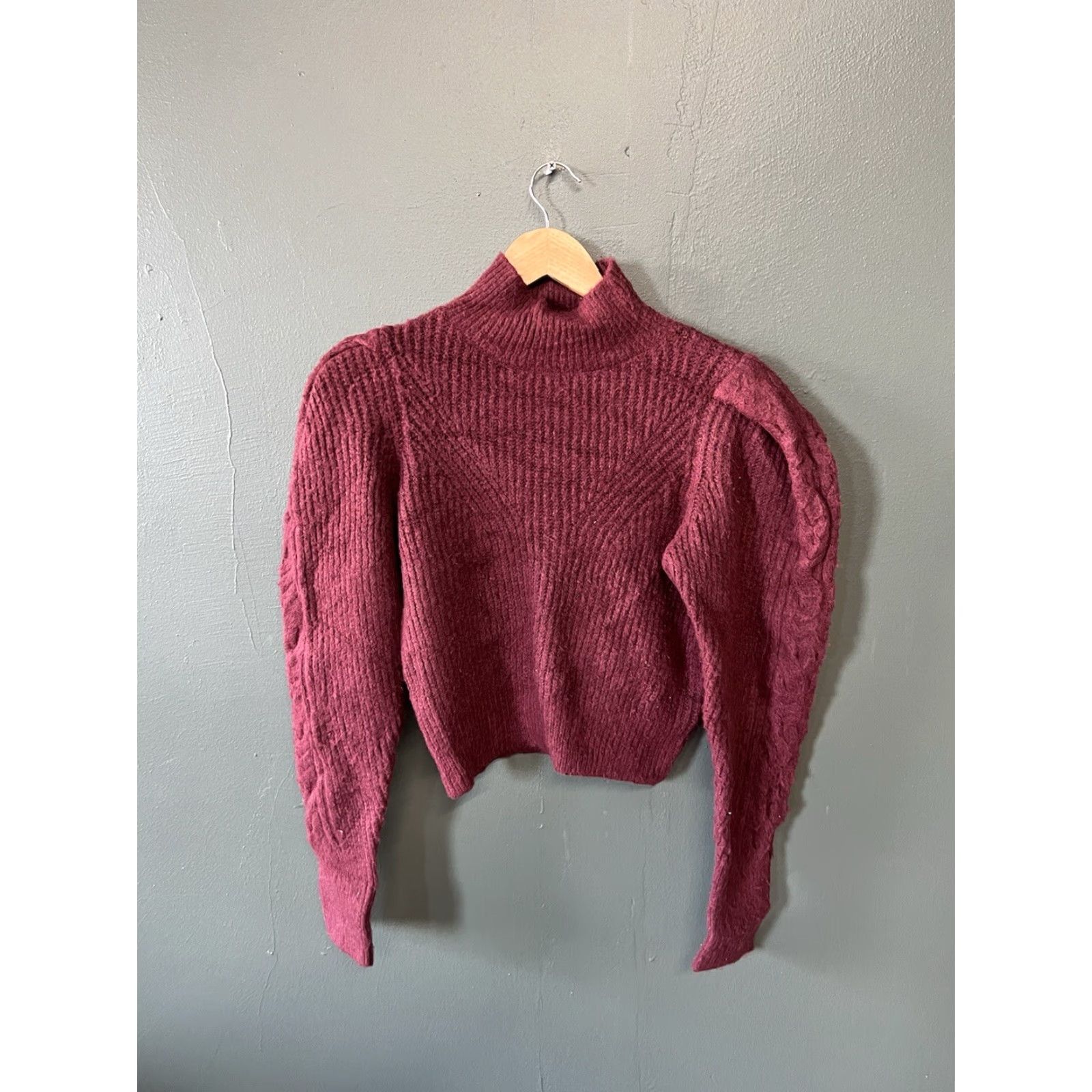 Express Express Sweater Red Long Sleeve Knit Ribbed Size M NWT Womens Knit Pullover Fashion Pullover Sweater Women 20in Pit to Pit 20in Length NWT Size M / US 6-8 / IT 42-44 - 2 Thumbnail