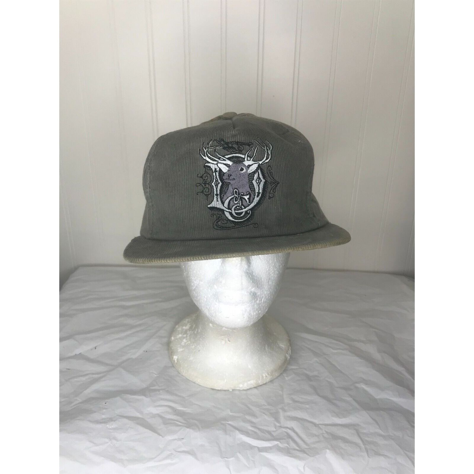 John Deere Vintage John Deere USA Corduroy Hat Embroidered Logo Deer Bu Size ONE SIZE - 1 Thumbnail