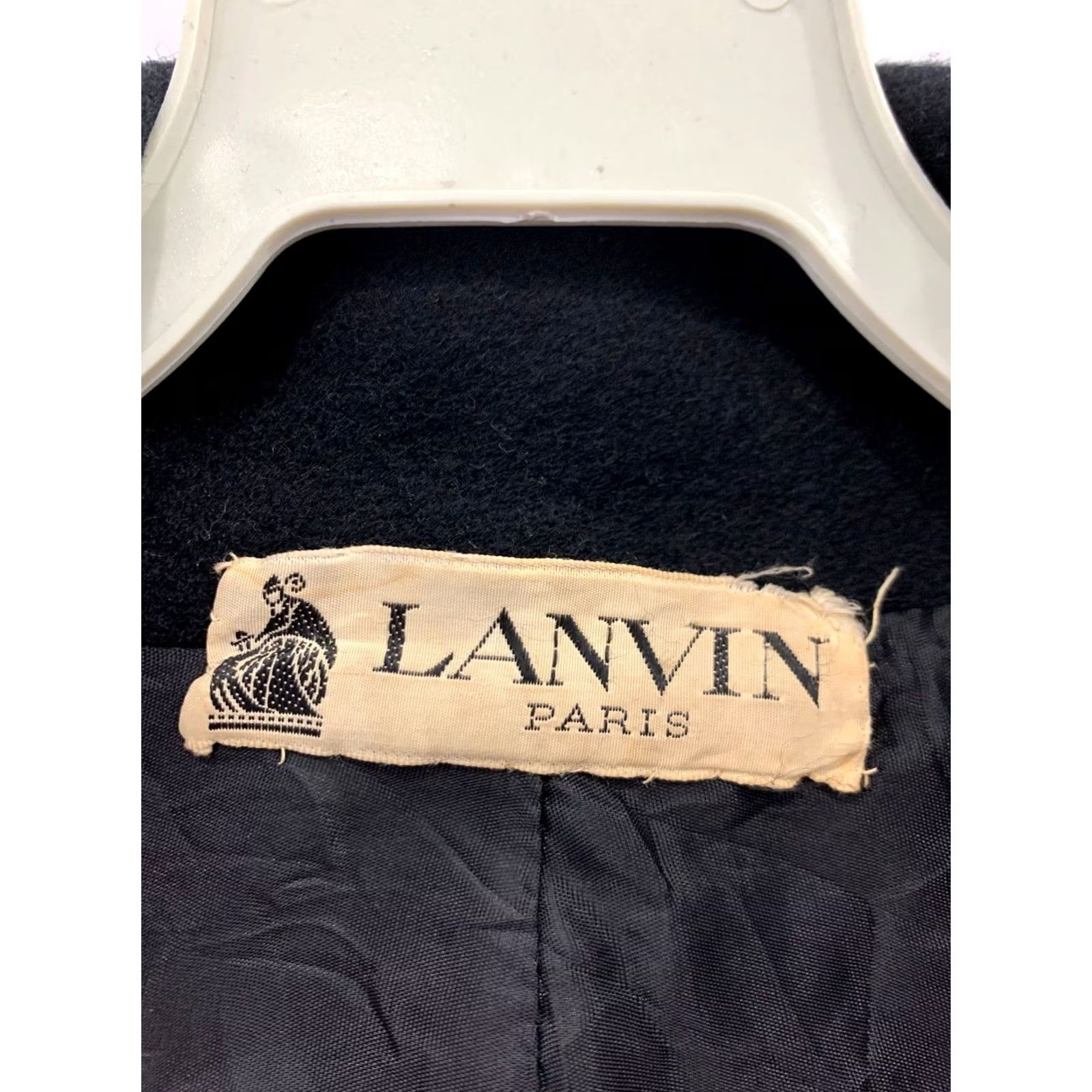 Lanvin VINTAGE Lanvin Paris Wool Blend Coat Black Oversized XL Overcoat Peacoat Women Mens? XL Size XL / US 12-14 / IT 48-50 - 3 Thumbnail