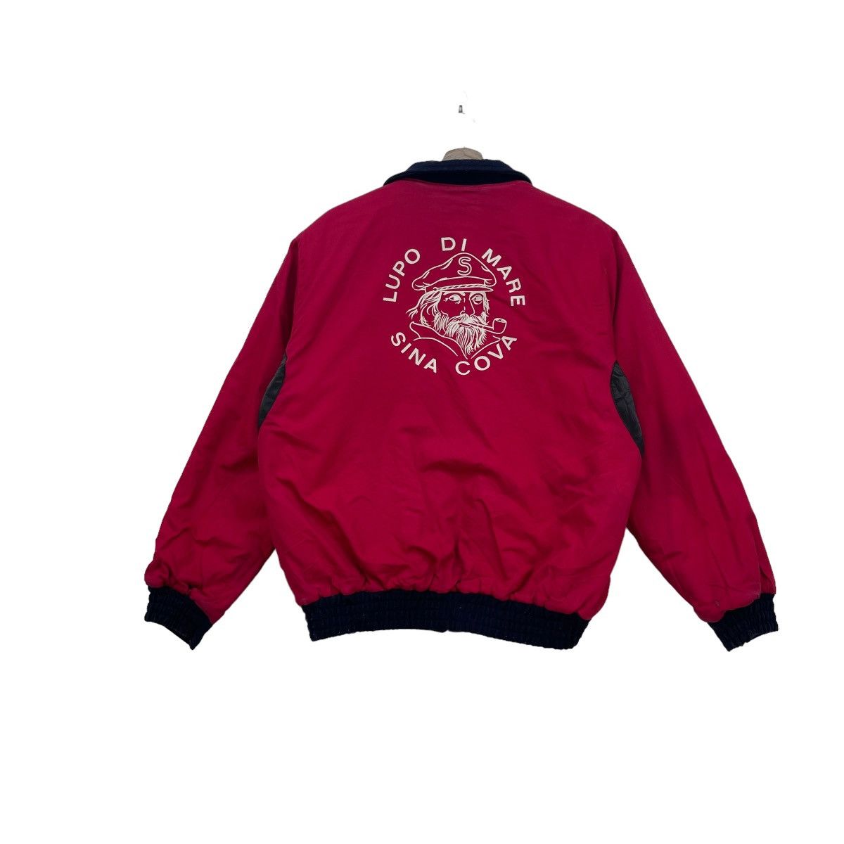 45rpm 💥Vintage Sina Cava Lupo Di Mare Reversible Bomber Wool Size US M / EU 48-50 / 2 - 9 Thumbnail