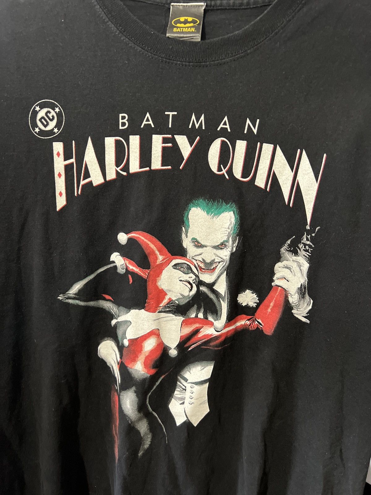 Band Tees VINTAGE DC COMICS BATMAN HARLEY QUINN JOKER MOVIE PROMO TEE Size US L / EU 52-54 / 3 - 4 Thumbnail