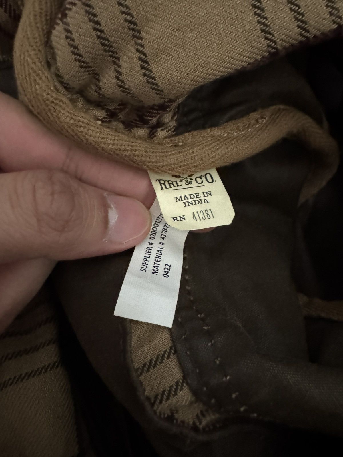 RRL Ralph Lauren DOUBLE RL (RRL) Leather Trim Oiled Cloth Backpack FW22 Size ONE SIZE - 8 Thumbnail