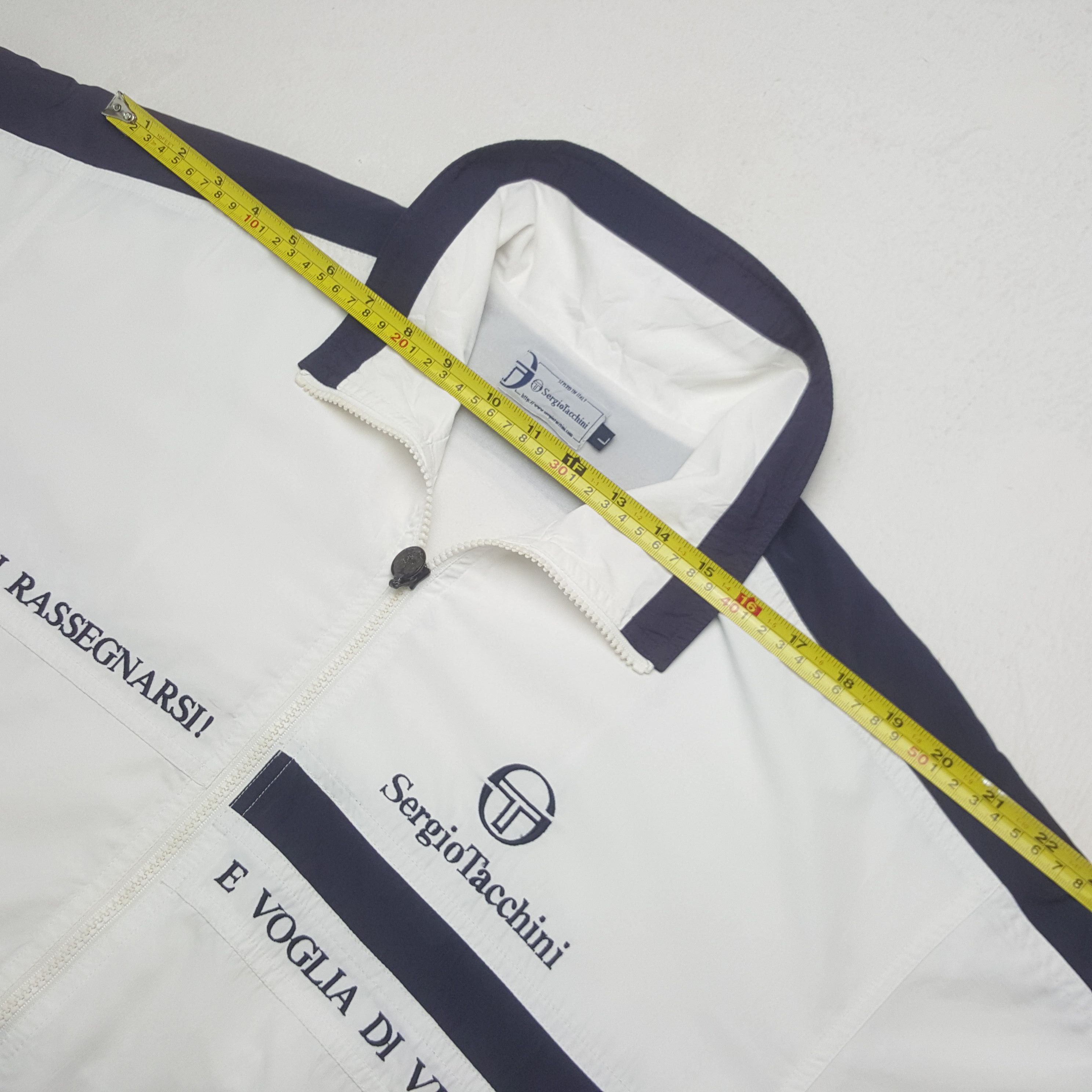 Sergio Tacchini Vintage Sergio Tachhini Italian Windbreaker Jacket RR16 Size US L / EU 52-54 / 3 - 6 Thumbnail