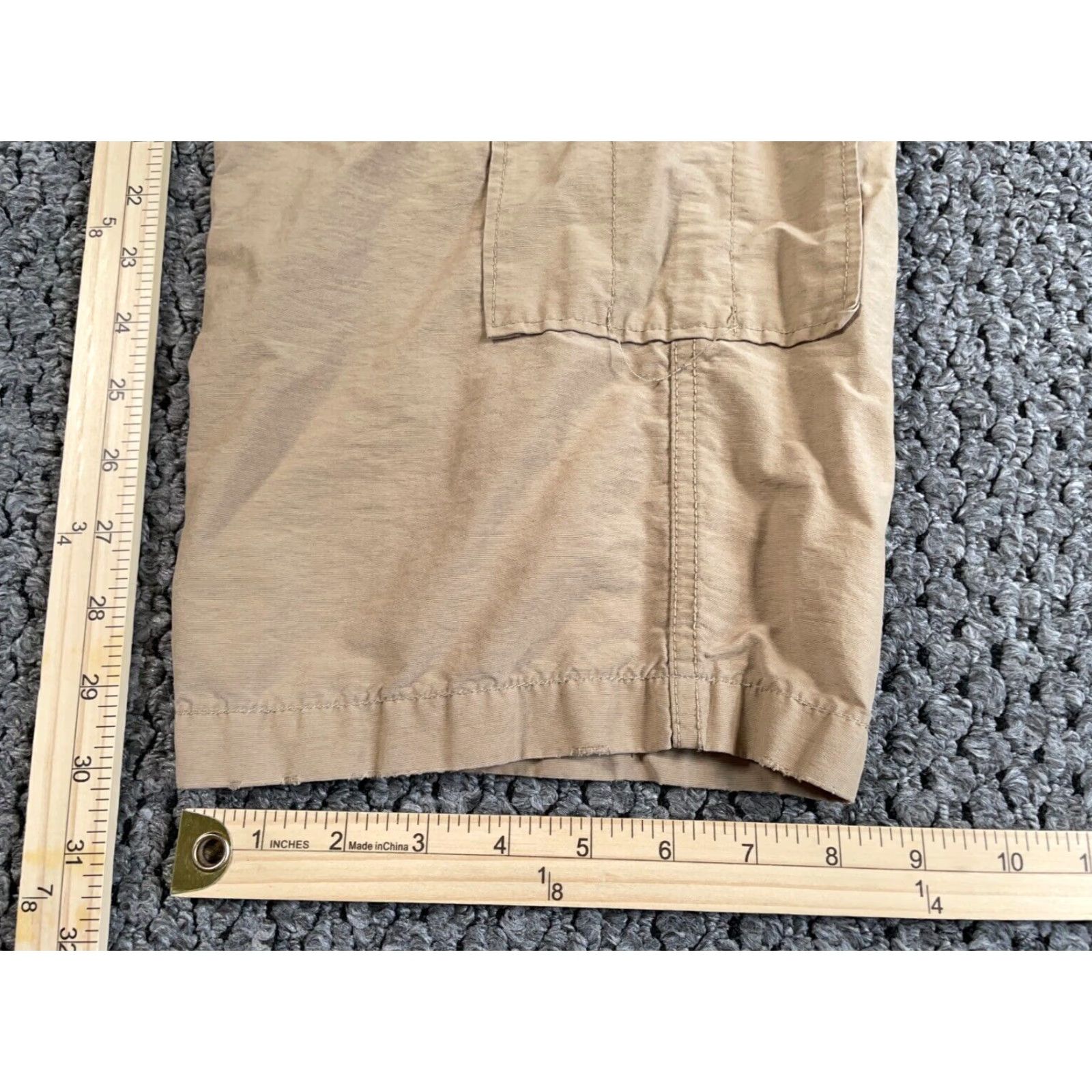 Vintage Vintage Men's Cargo Convertible Pants Shorts 30 x 30 Beige Y2K Hipster Punk Casual Size US 32 / EU 48 - 5 Thumbnail