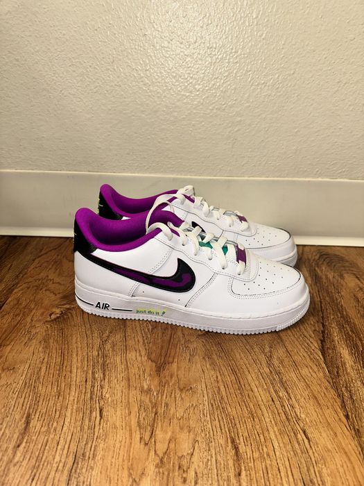 nike air force 1 just do it purple