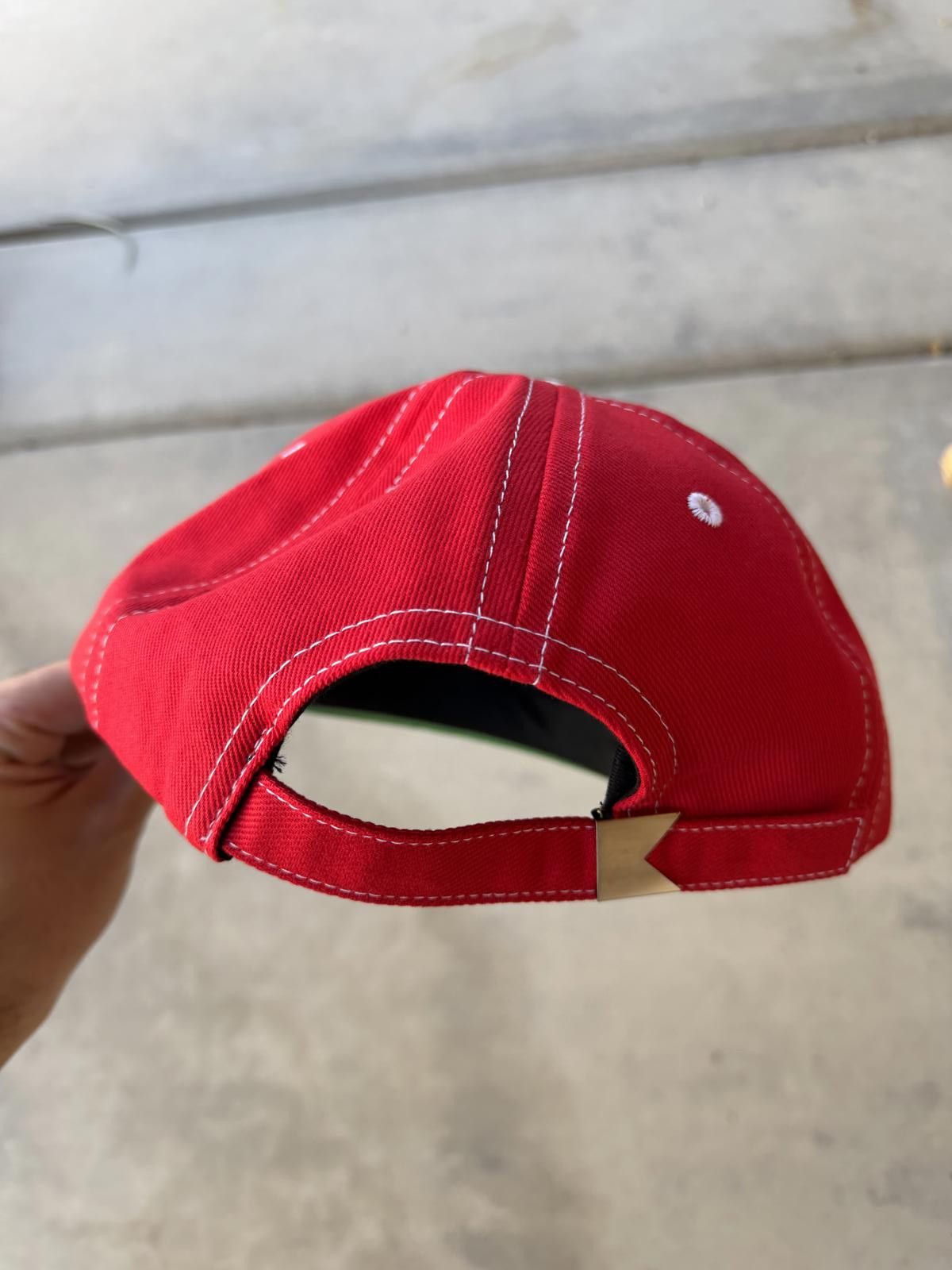 Rhude Rhude Logo Embroidered Two-Tone Cap – Red/White – Brand New Size ONE SIZE - 5 Thumbnail