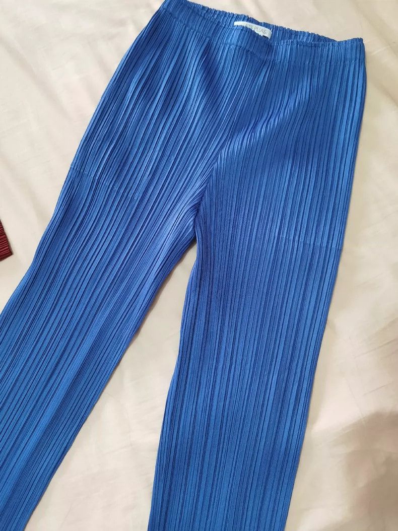 Issey Miyake Issey Miyake size:3 Blue pleated pants Size 42" / US 20 - 1 Thumbnail
