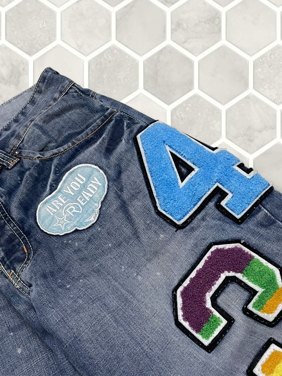 Japanese Brand Vintage Japan Streetwear RealBvoice Patchwork Baggy Denim Size US 32 / EU 48 - 9 Thumbnail