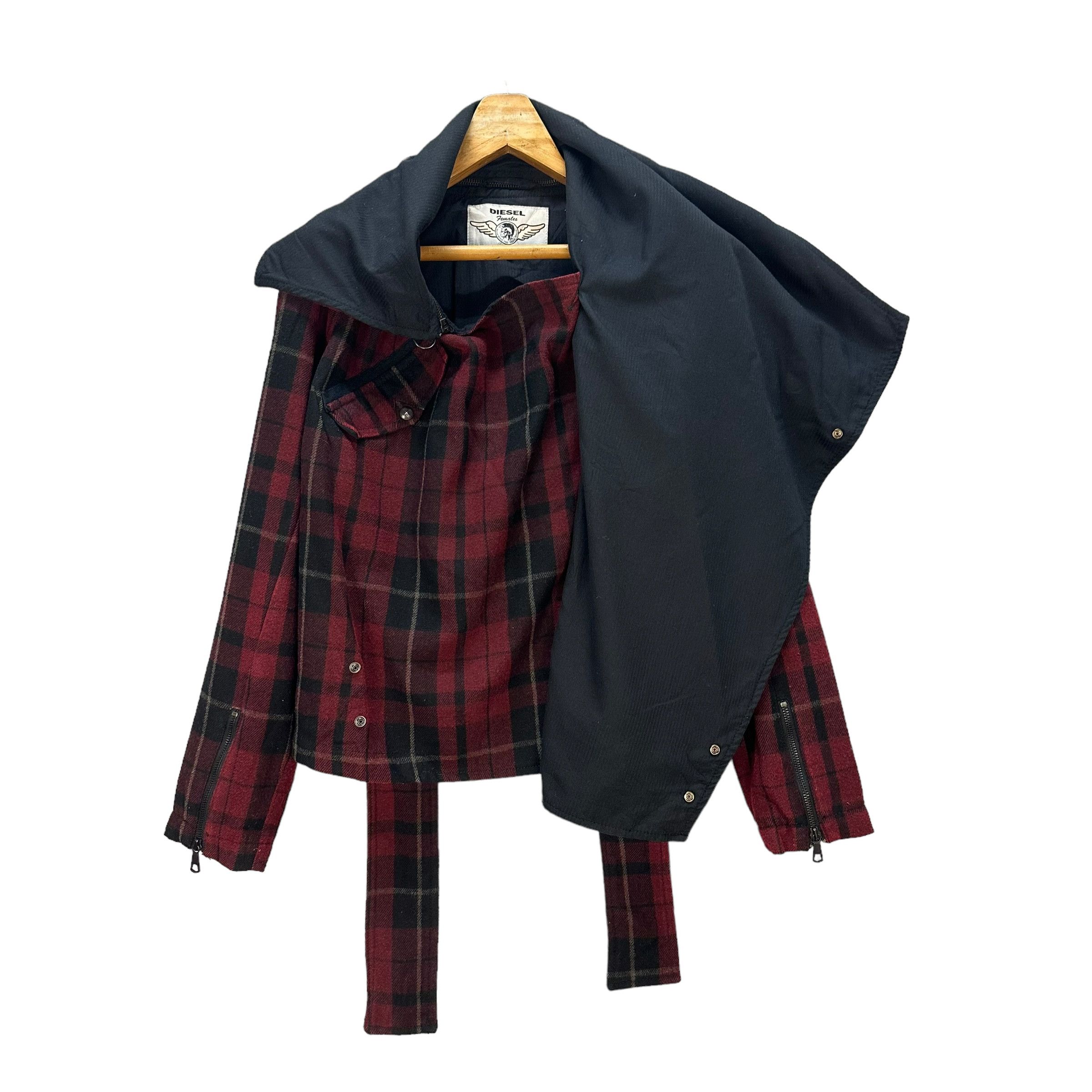 Diesel Diesel Superior Females Tartan Crazy Design Jacket #9185-67 Size M / US 6-8 / IT 42-44 - 8 Thumbnail