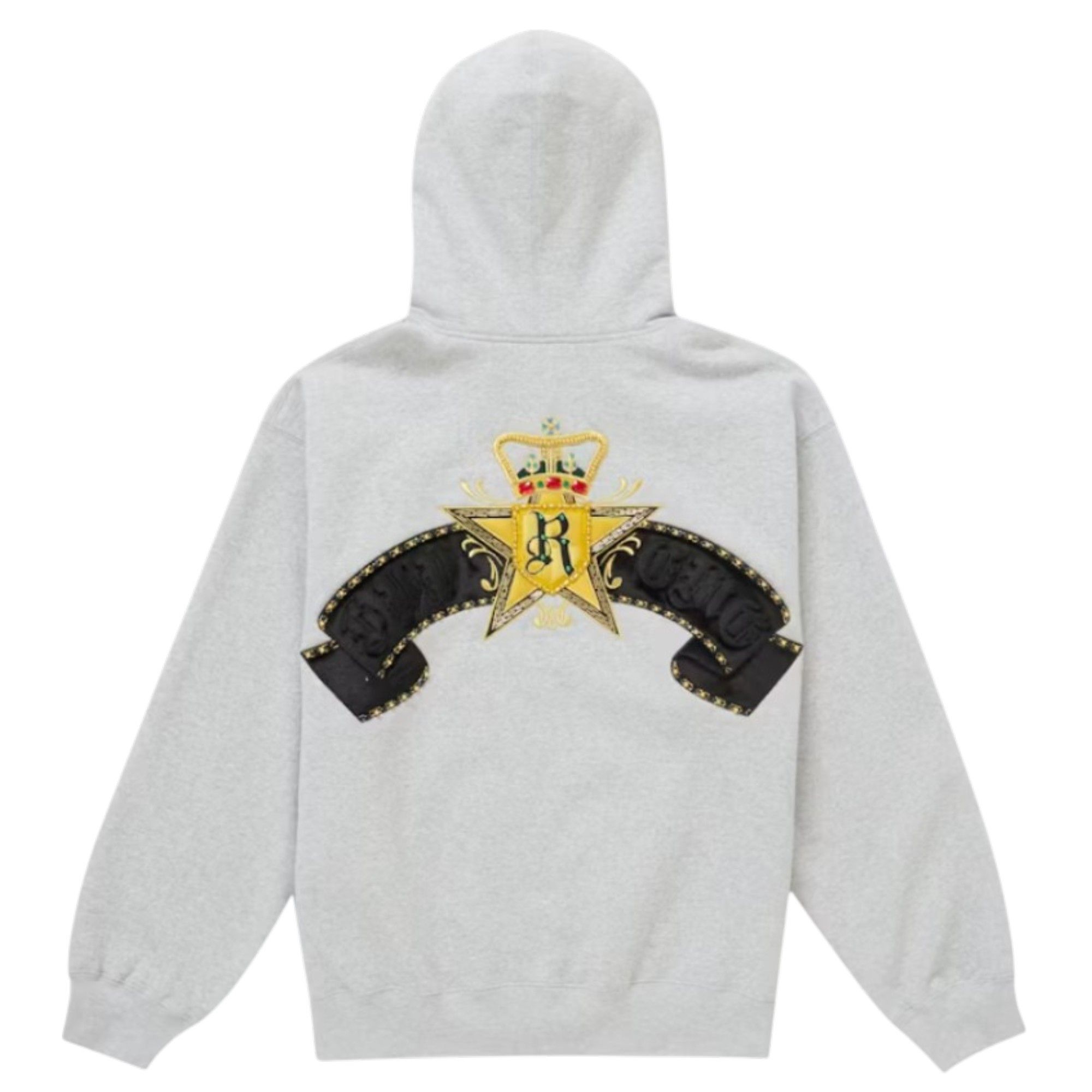 Supreme Crest Zip Up Hooded Sweatshirt Heather Grey Size US XL / EU 56 / 4 - 1 Thumbnail