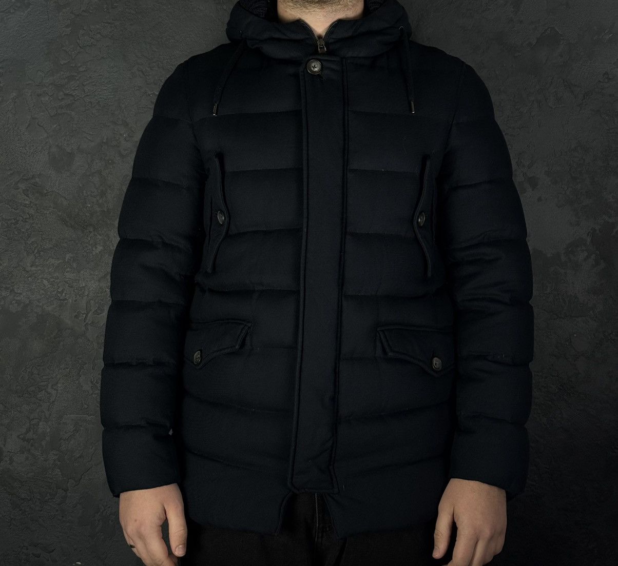 Herno HERNO Norfolk Men's Down Jacket Navy Blue Size 50 Size US M / EU 48-50 / 2 - 3 Thumbnail