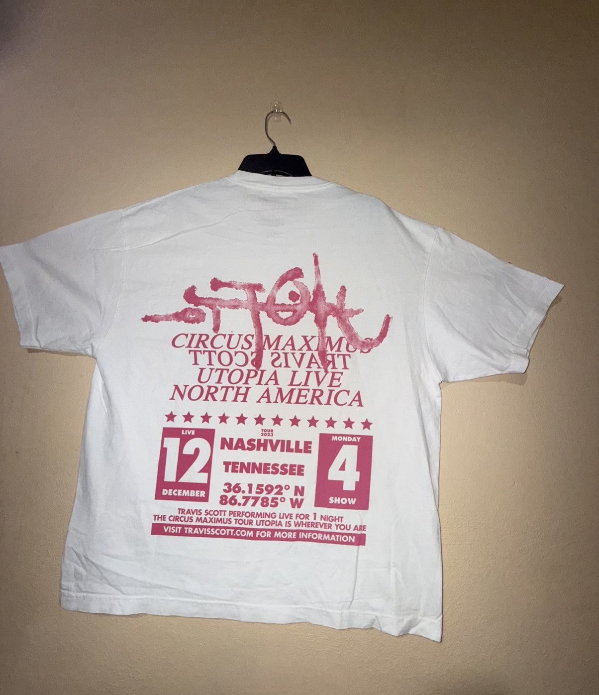 Travis Scott Travis Scott Utopia Circus Maximus Tour T-Shirt Nashville Size US XL / EU 56 / 4 - 1 Thumbnail