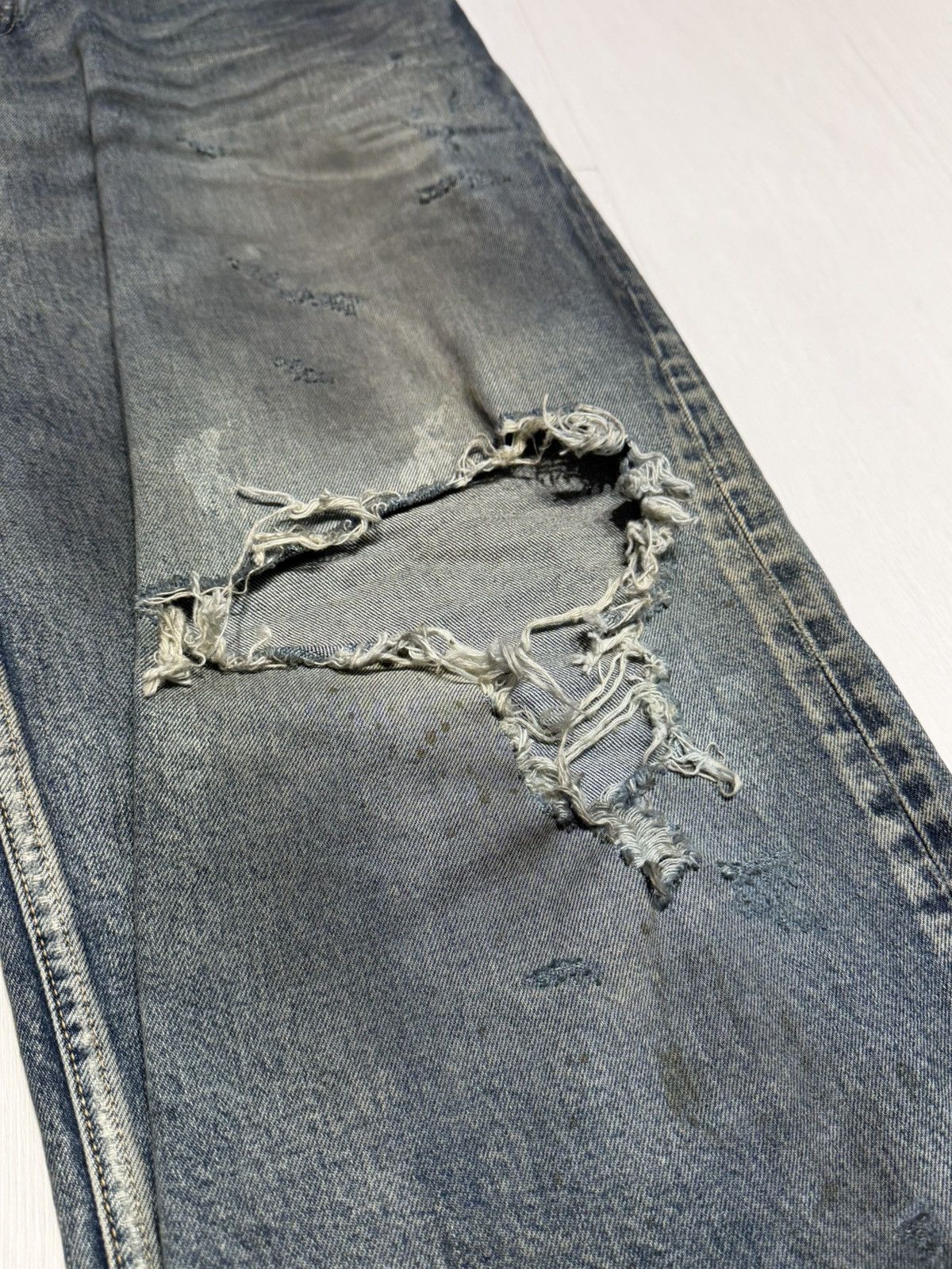 Balenciaga Balenciaga Mud Show Oil Spill Distressed Pants XS Size US 30 / EU 46 - 6 Thumbnail