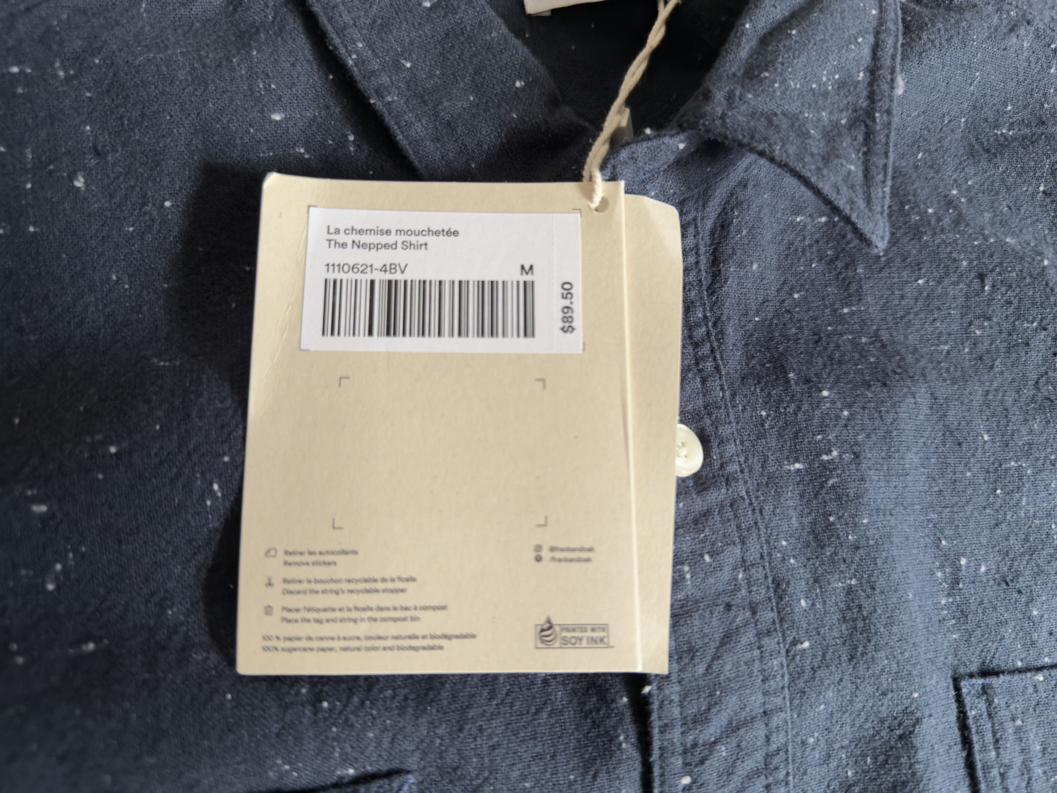 Frank & Oak Frank & Oak Donegal The Nepped Shirt medium $89.50 Size US M / EU 48-50 / 2 - 3 Thumbnail