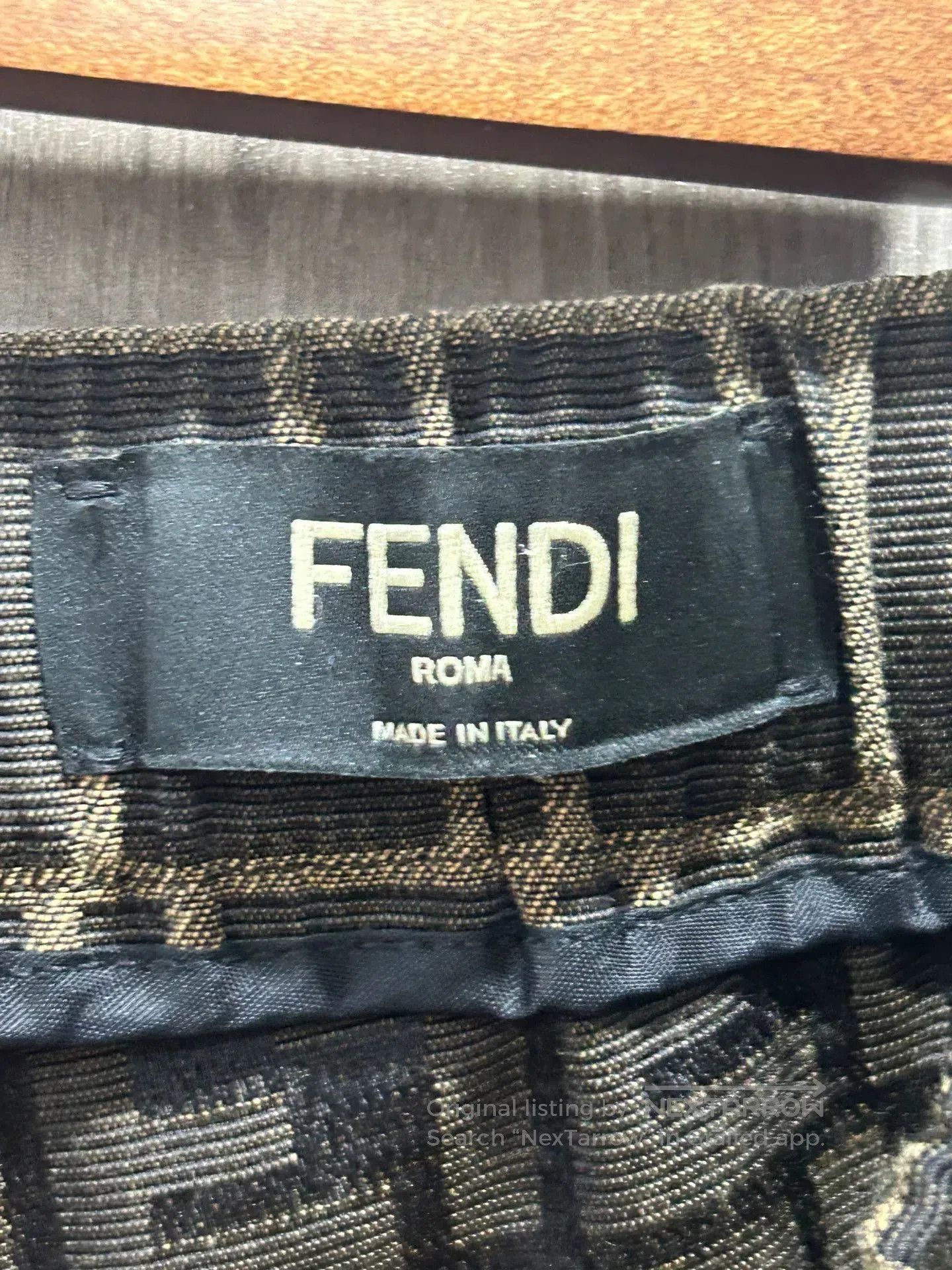 Fendi FENDI Logo All-Over Print Straight Jeans. Size US 32 / EU 48 - 5 Thumbnail